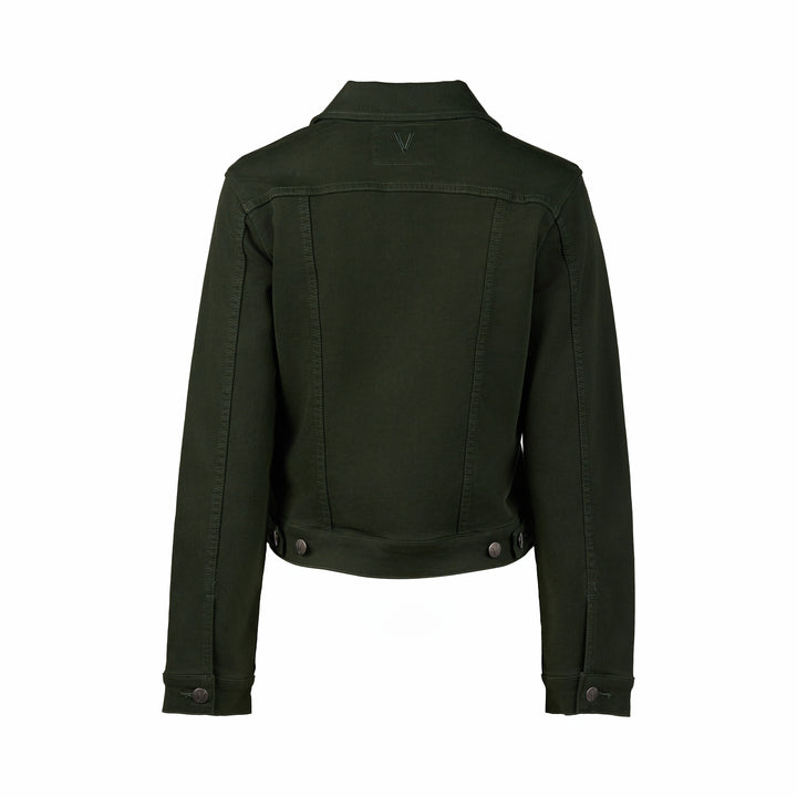 2053K Forest - Knit Denim Button-Up Jacket - Vassalli