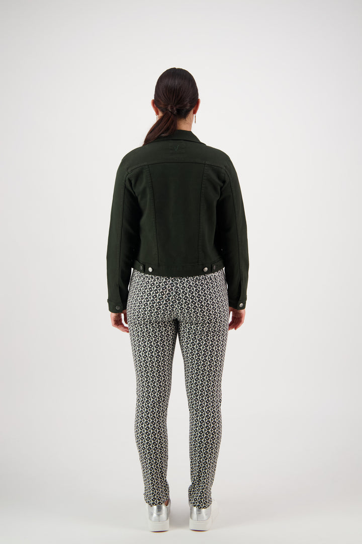 2053K Forest - Knit Denim Button-Up Jacket - Vassalli