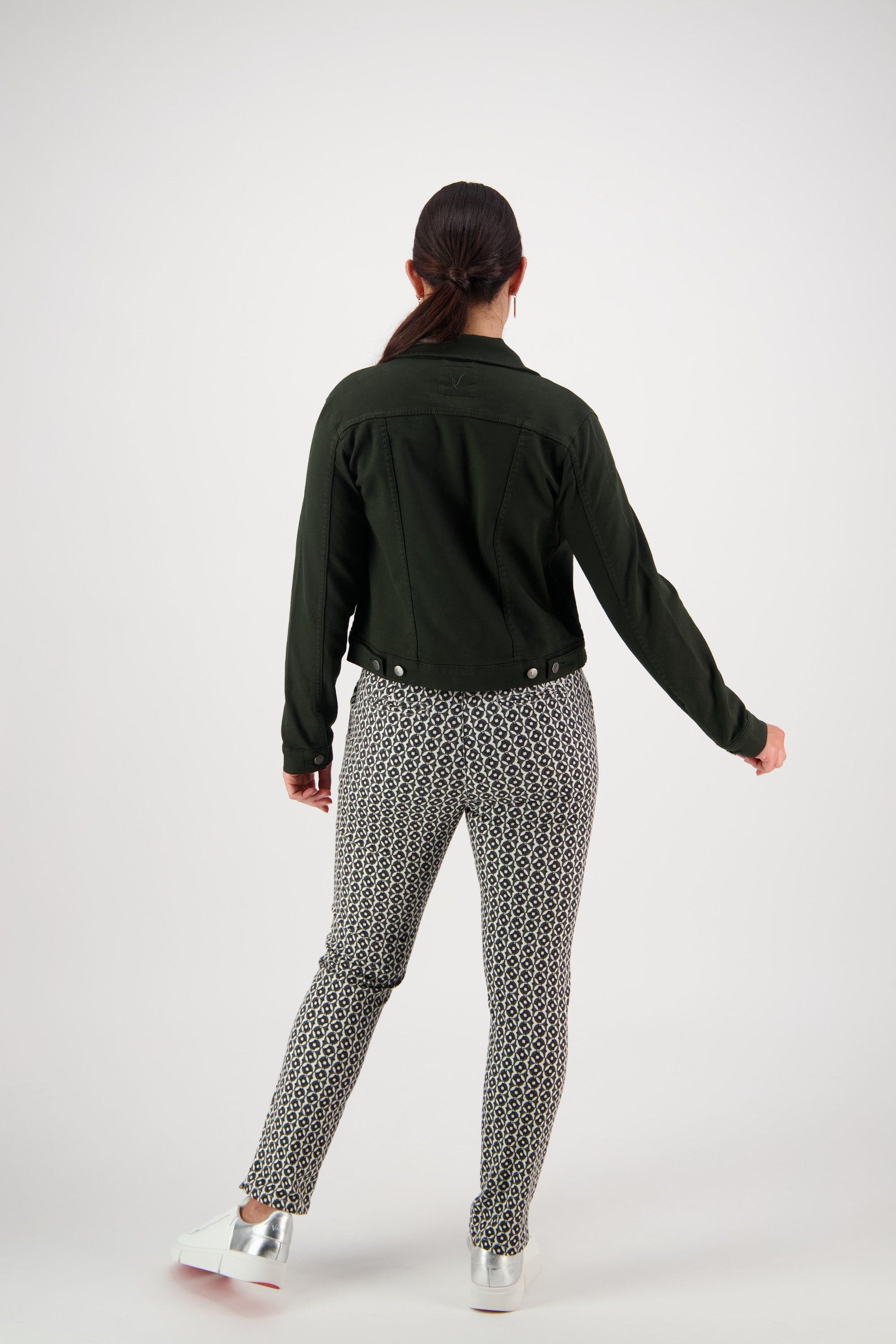 2053K Forest - Knit Denim Button-Up Jacket - Vassalli