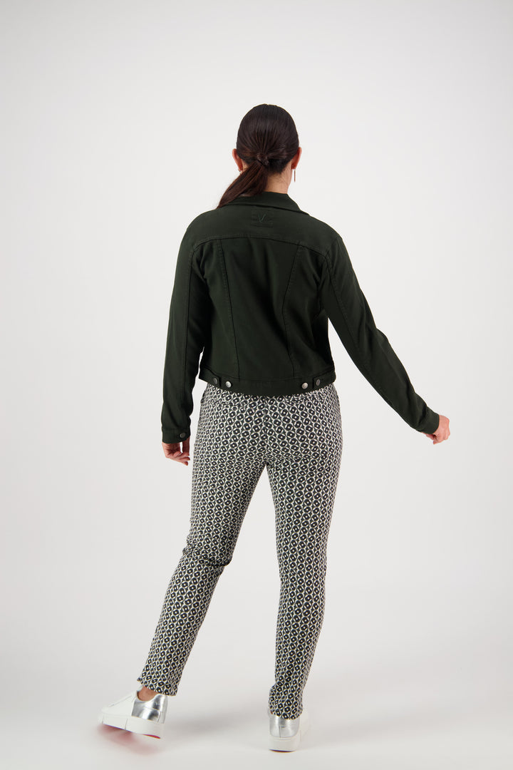 2053K Forest - Knit Denim Button-Up Jacket - Vassalli