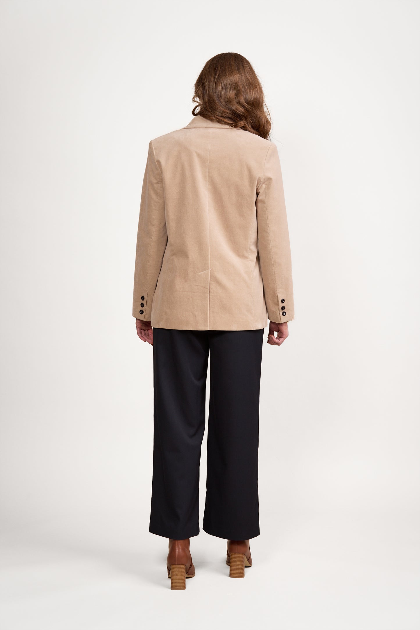 2063M Oat - Shaped Pinwale Cord Blazer - Vassalli