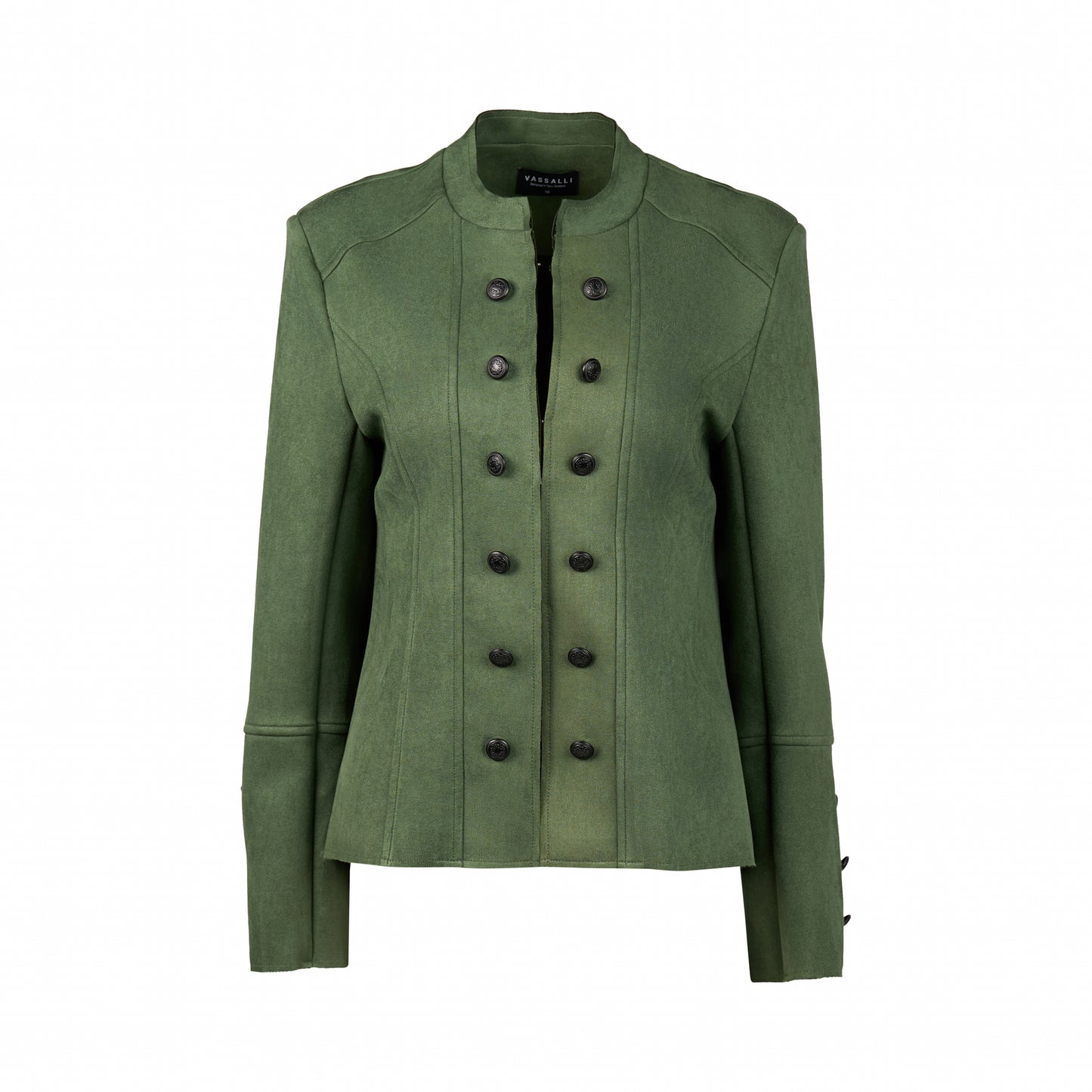 2078 Hunter - Military Style Jacket with Button Front Detail - Vassalli