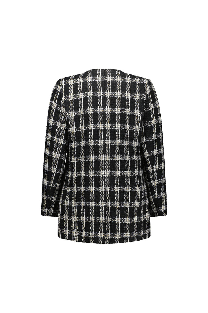 2081 Starlight - Mid Length Collarless Coat - Vassalli