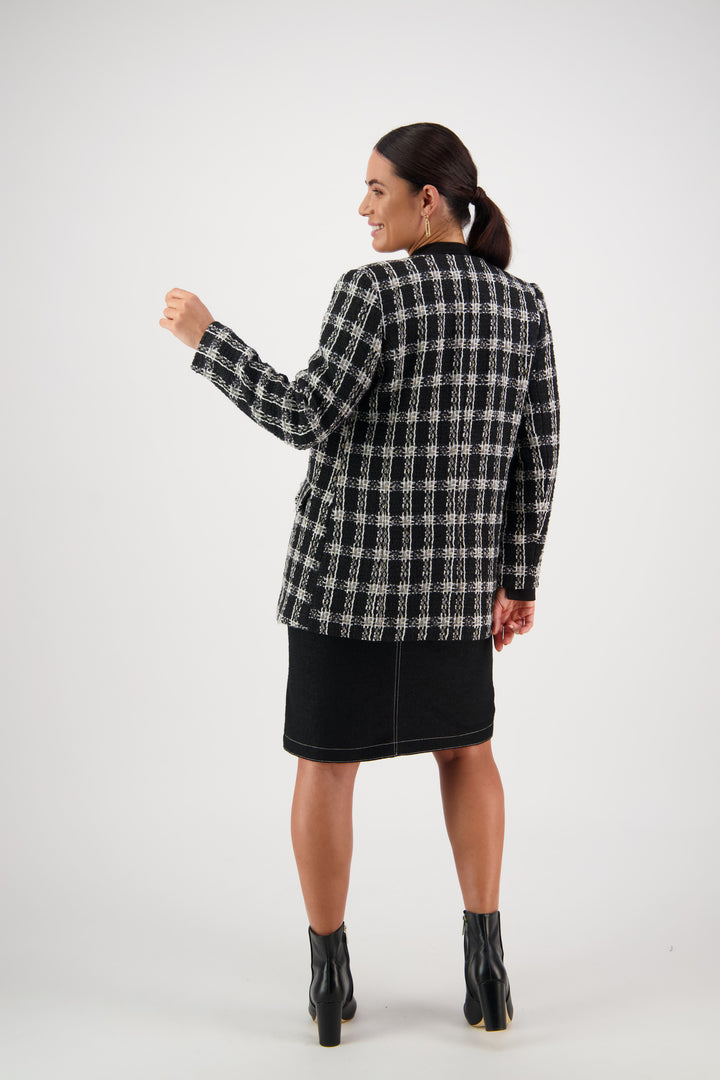 2081 Starlight - Mid Length Collarless Coat - Vassalli