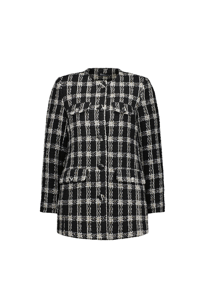 2081 Starlight - Mid Length Collarless Coat - Vassalli