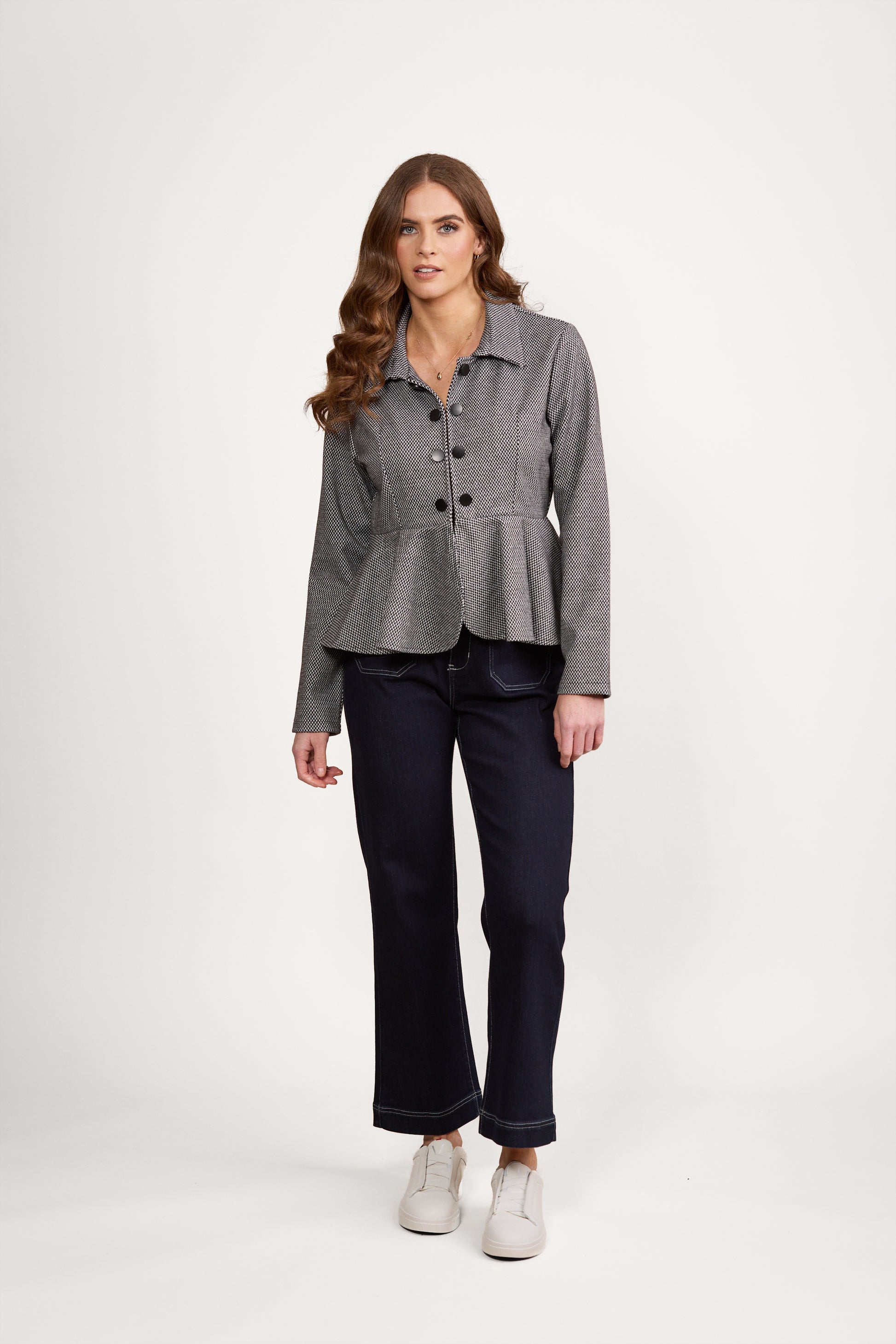 2097 Xander - Knit Peplum Jacket - Vassalli