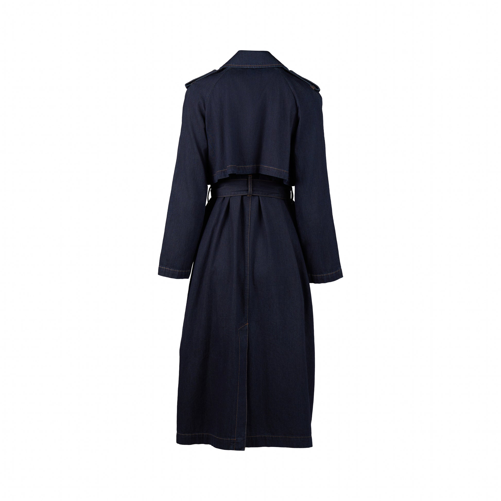 2098 Dark Denim - Denim Trench - Vassalli