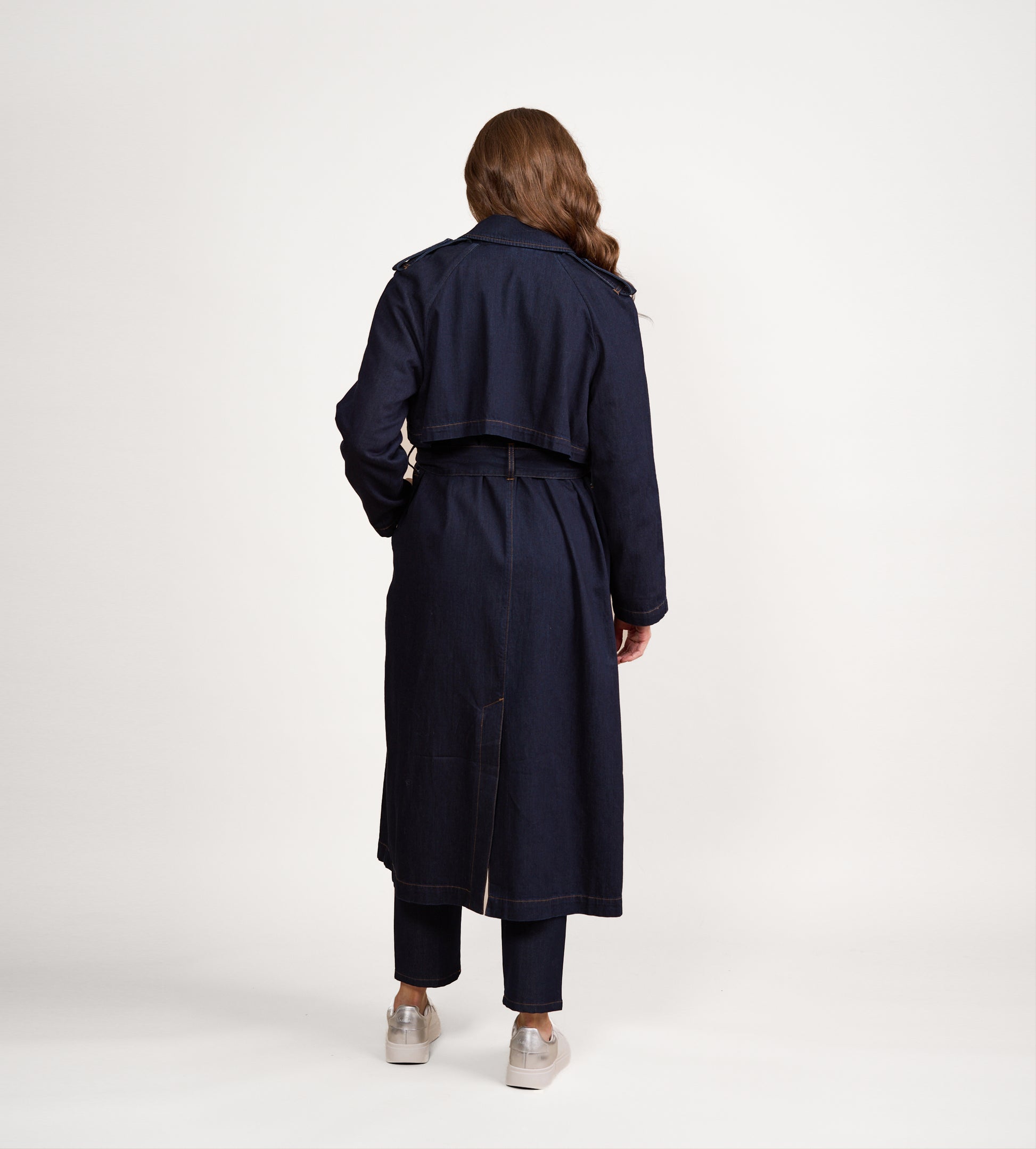 2098 Dark Denim - Denim Trench - Vassalli