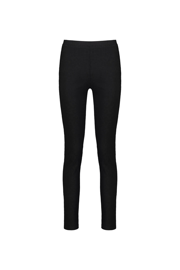 230AF Black - Skinny Leg Full Length Embossed Pull-On - Vassalli