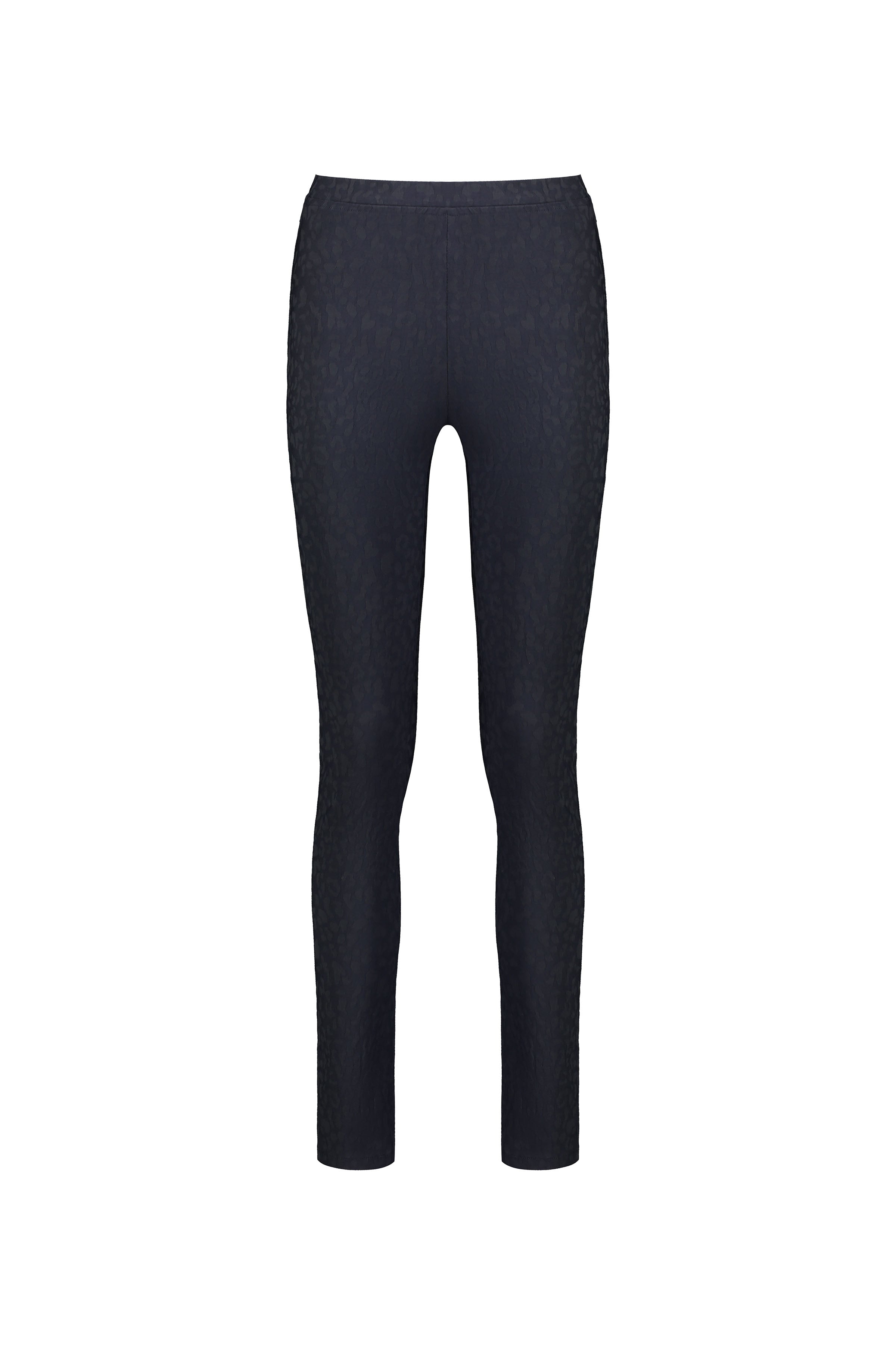 230AF Navy - Skinny Leg Full Length Embossed Pull-On - Vassalli