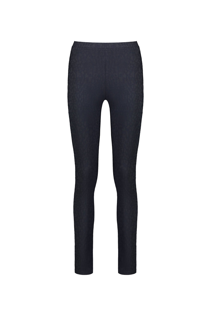 230AF Navy - Skinny Leg Full Length Embossed Pull-On - Vassalli