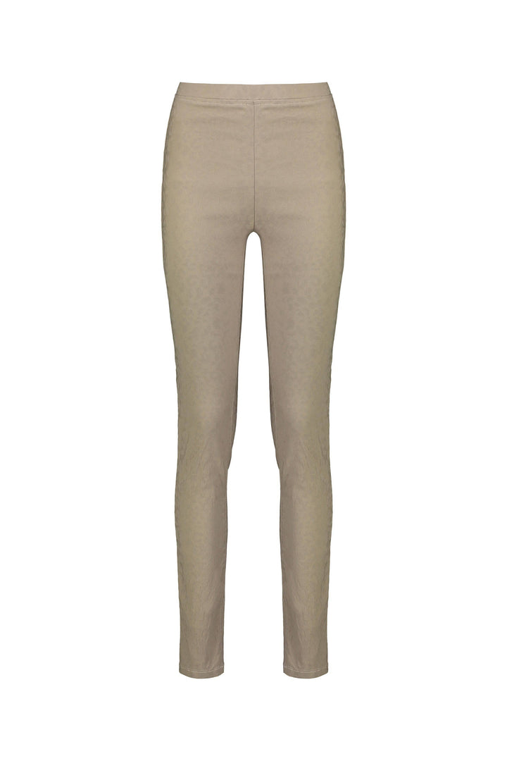 230AF Taupe - Skinny Leg Full Length Embossed Pull-On - Vassalli