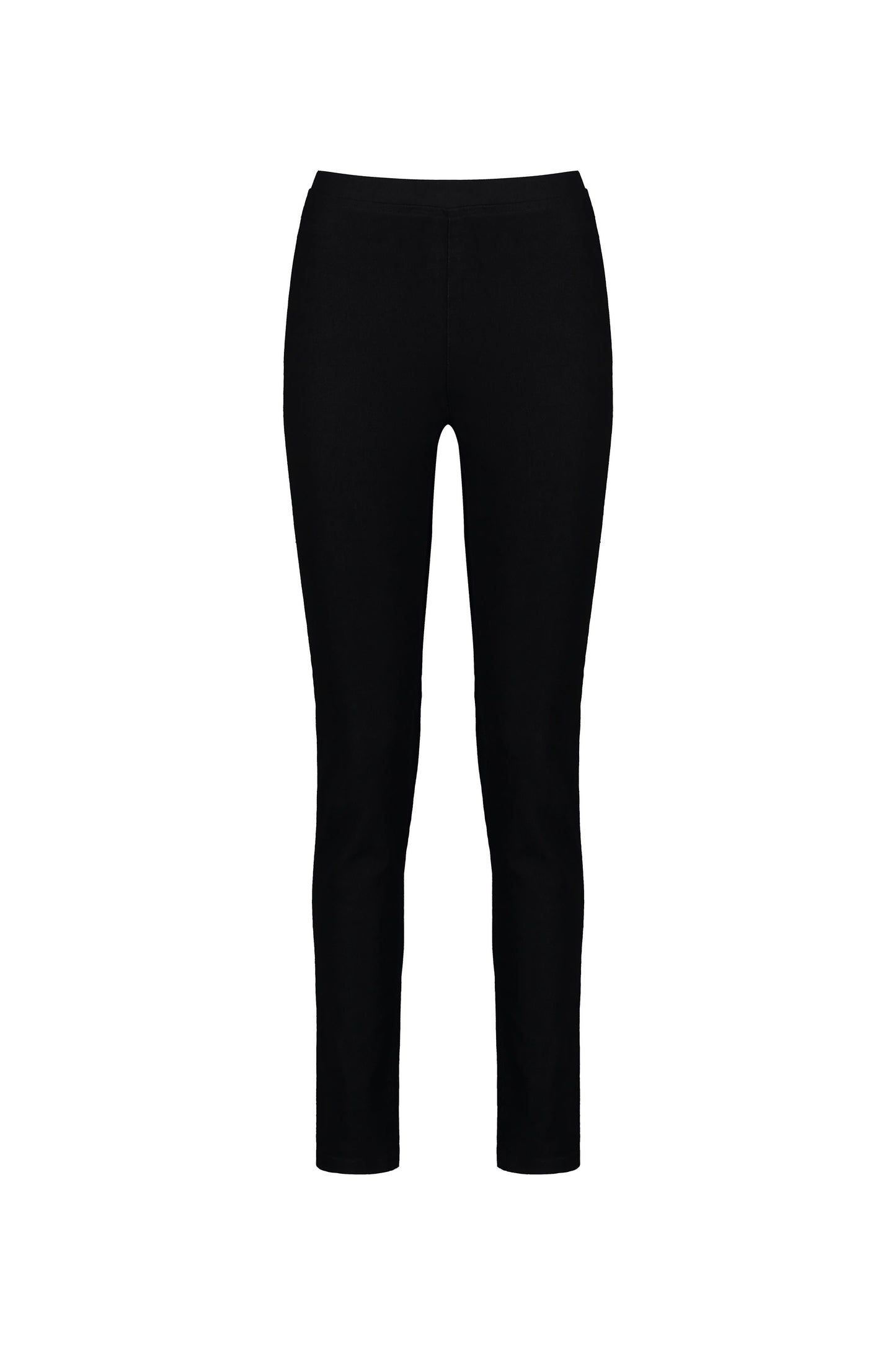 230 Black Denim - Skinny Leg Full Length Denim Pull-On - Vassalli