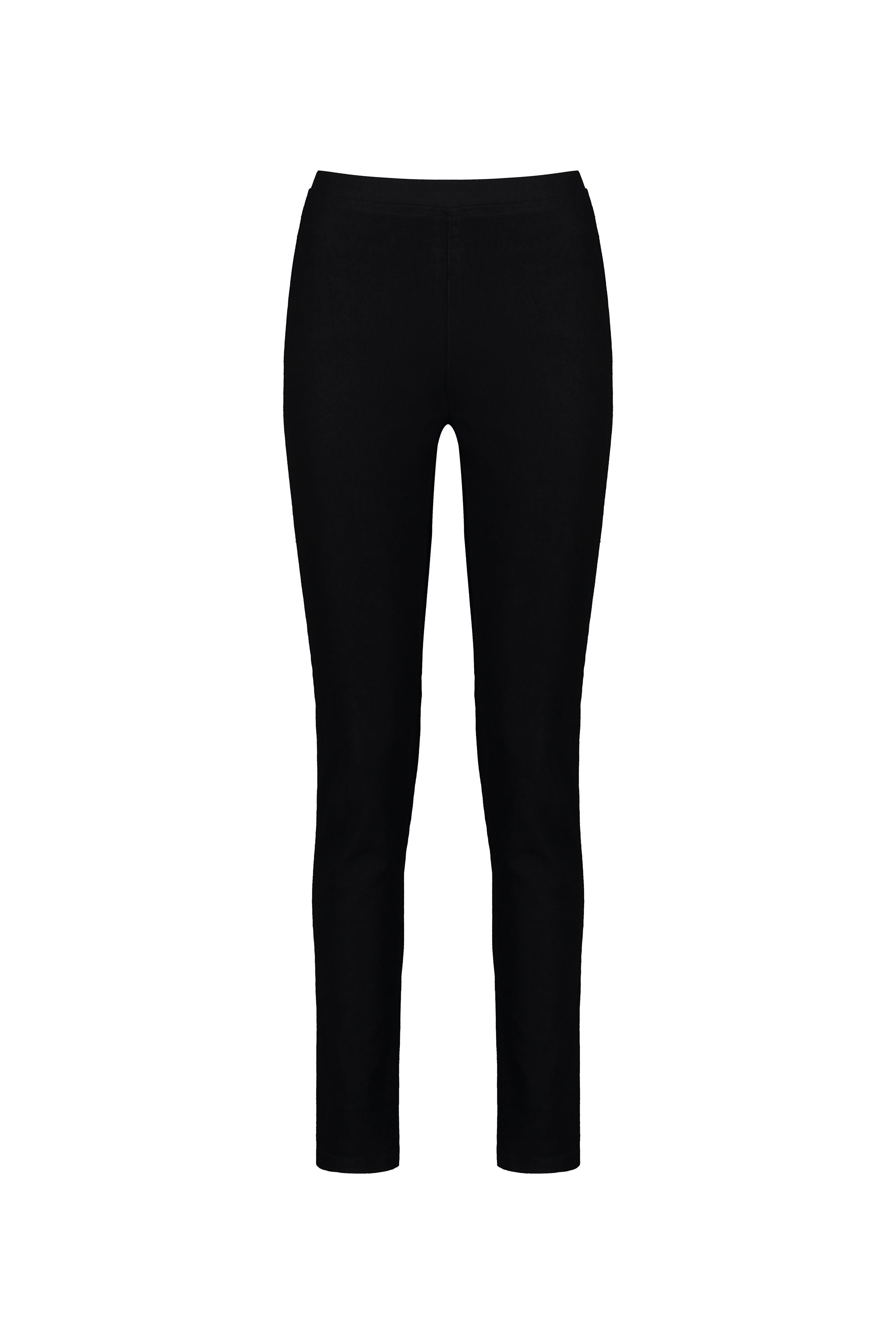 230 Black Denim - Skinny Leg Full Length Denim Pull-On - Vassalli