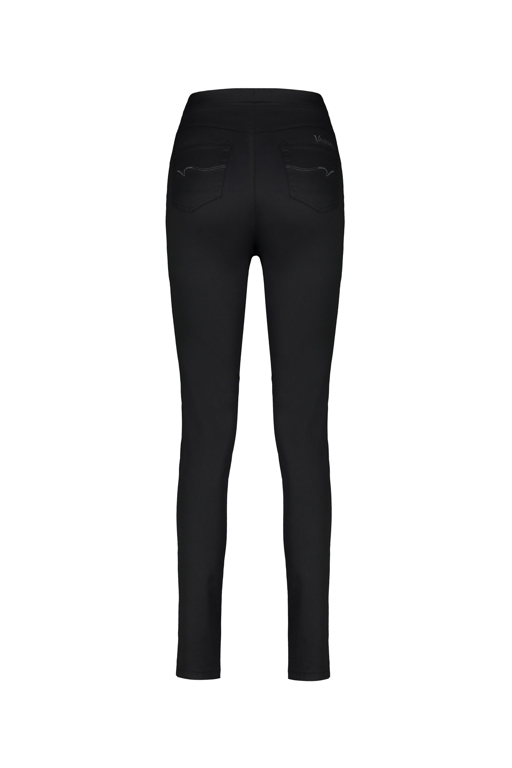 230D Black - Skinny Leg Full Length Spray on Pull On - Vassalli
