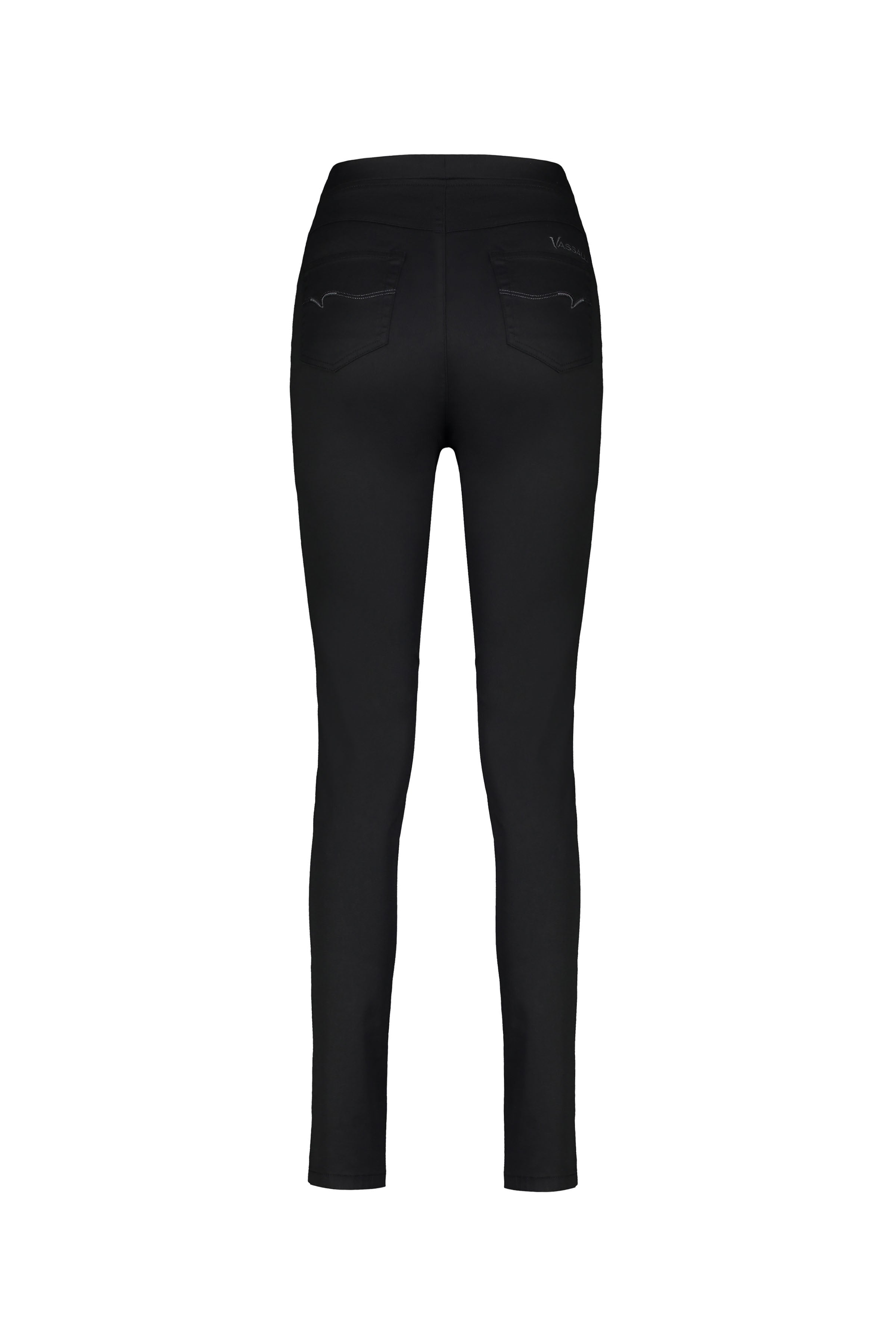 230D Black - Skinny Leg Full Length Spray on Pull-On - Vassalli