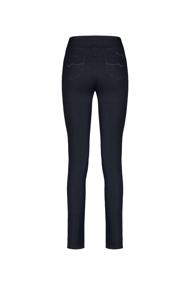230 Indigo Denim - Skinny Leg Full Length Denim Pull-On - Vassalli