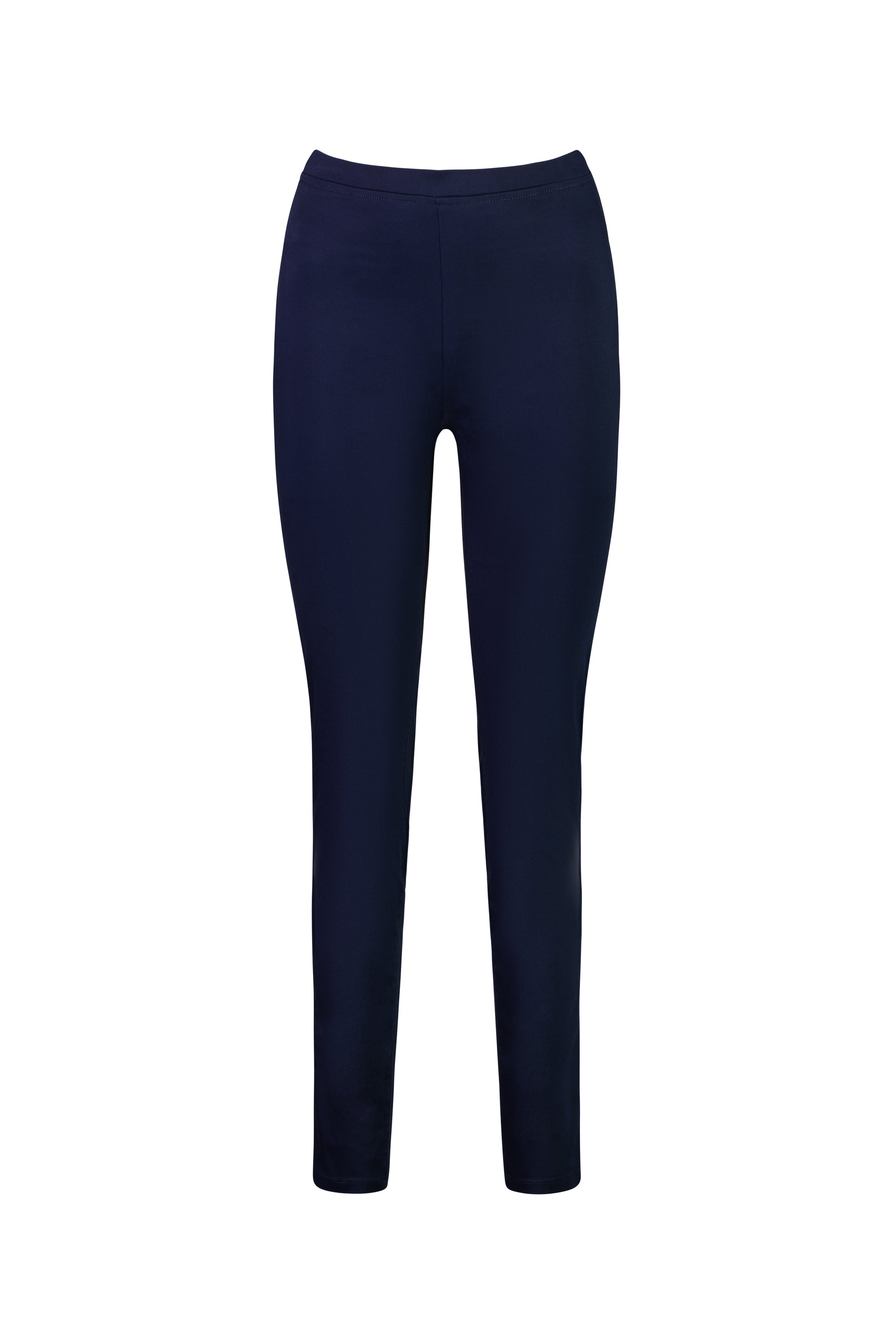 230LW Navy - Plain Skinny Leg Full Length Lightweight Pull On - Vassalli