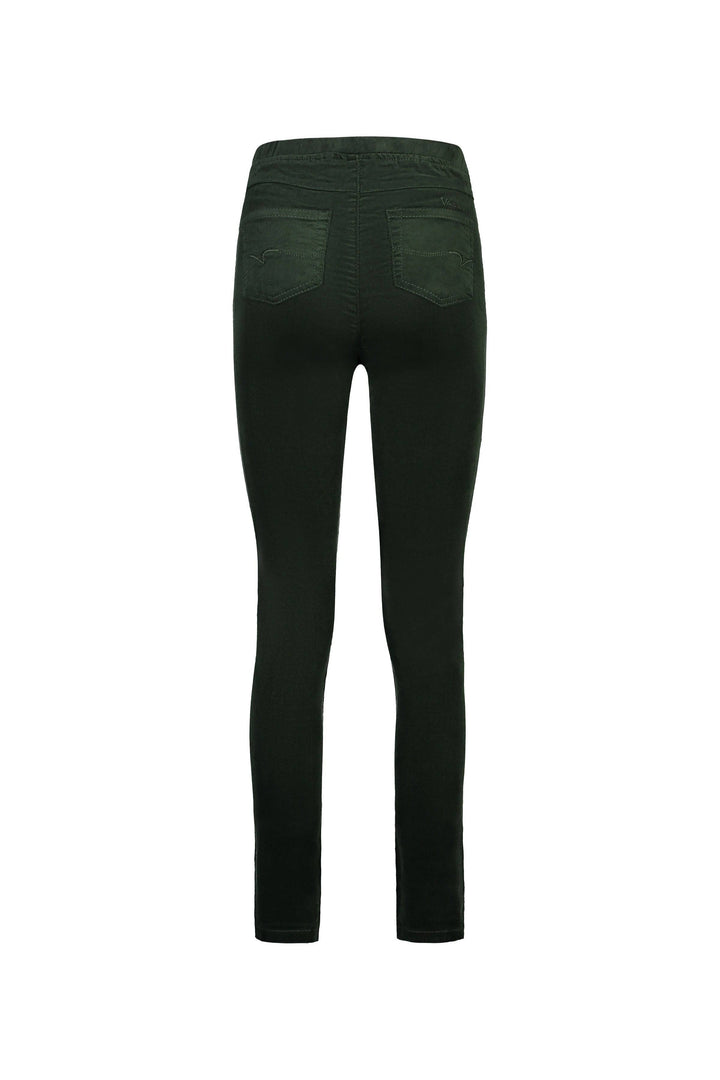 230M Forest - Skinny Leg Full Length Pinwale Cord Pull-On - Vassalli