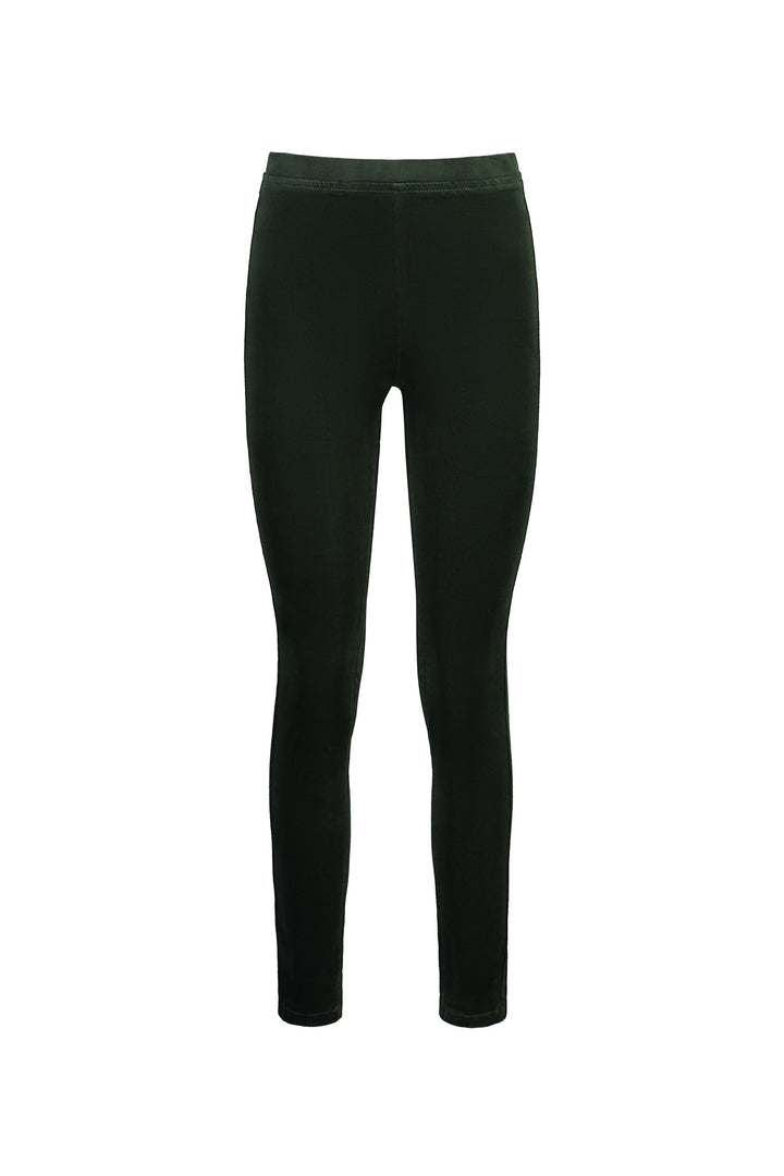230M Forest - Skinny Leg Full Length Pinwale Cord Pull-On - Vassalli