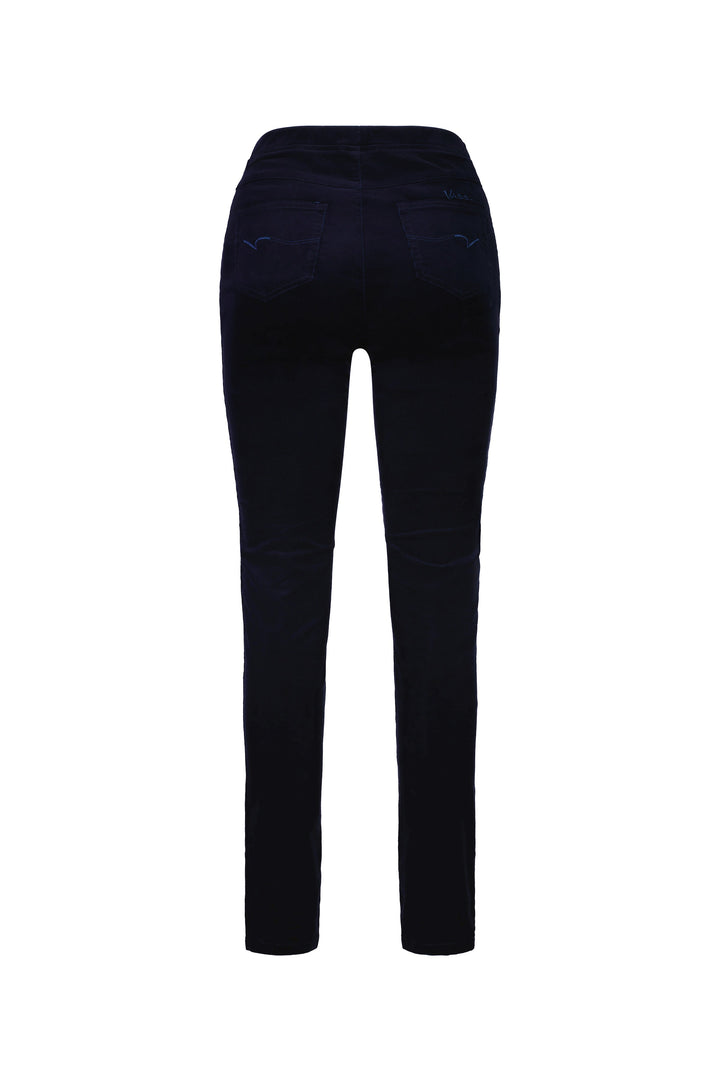 230M Midnight - Skinny Leg Full Length Pinwale Cord Pull-On - Vassalli