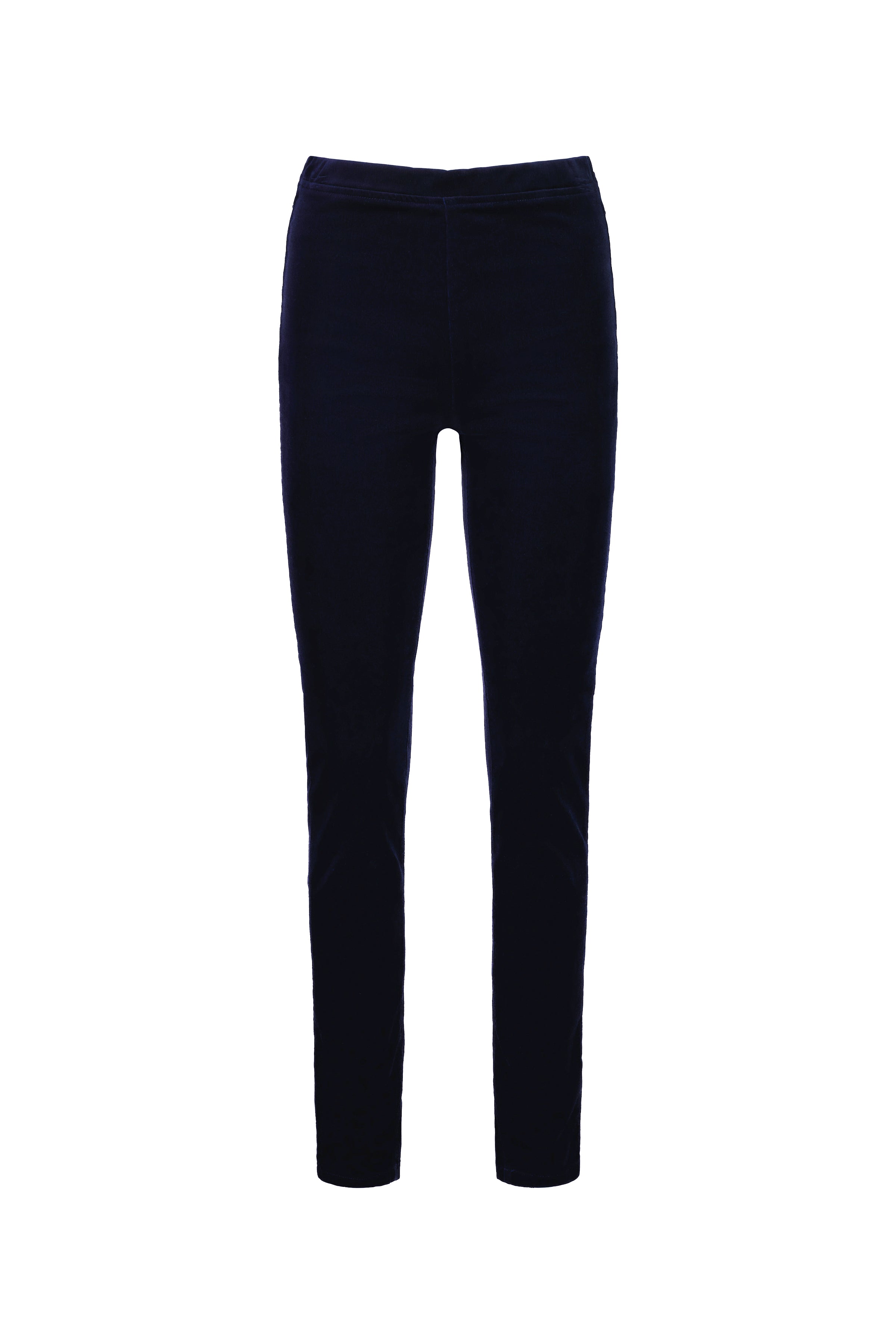230M Midnight - Skinny Leg Full Length Pinwale Cord Pull-On - Vassalli