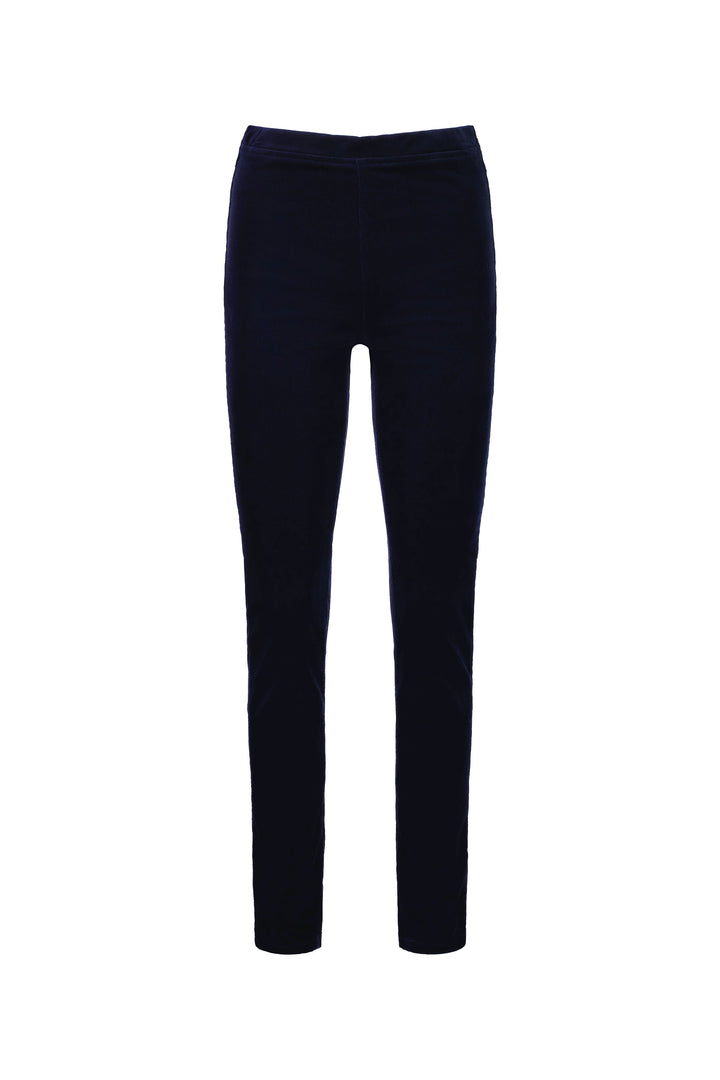 230M Midnight - Skinny Leg Full Length Pinwale Cord Pull-On - Vassalli