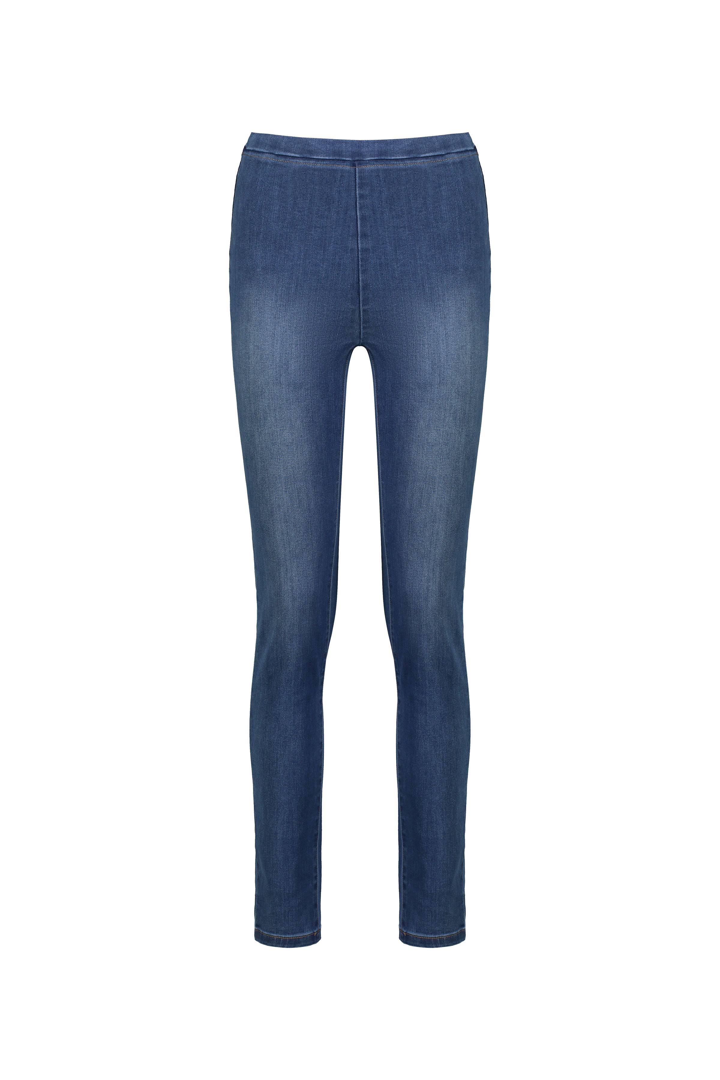 230 New Blue - Skinny Leg Full Length Denim Pull-On - Vassalli