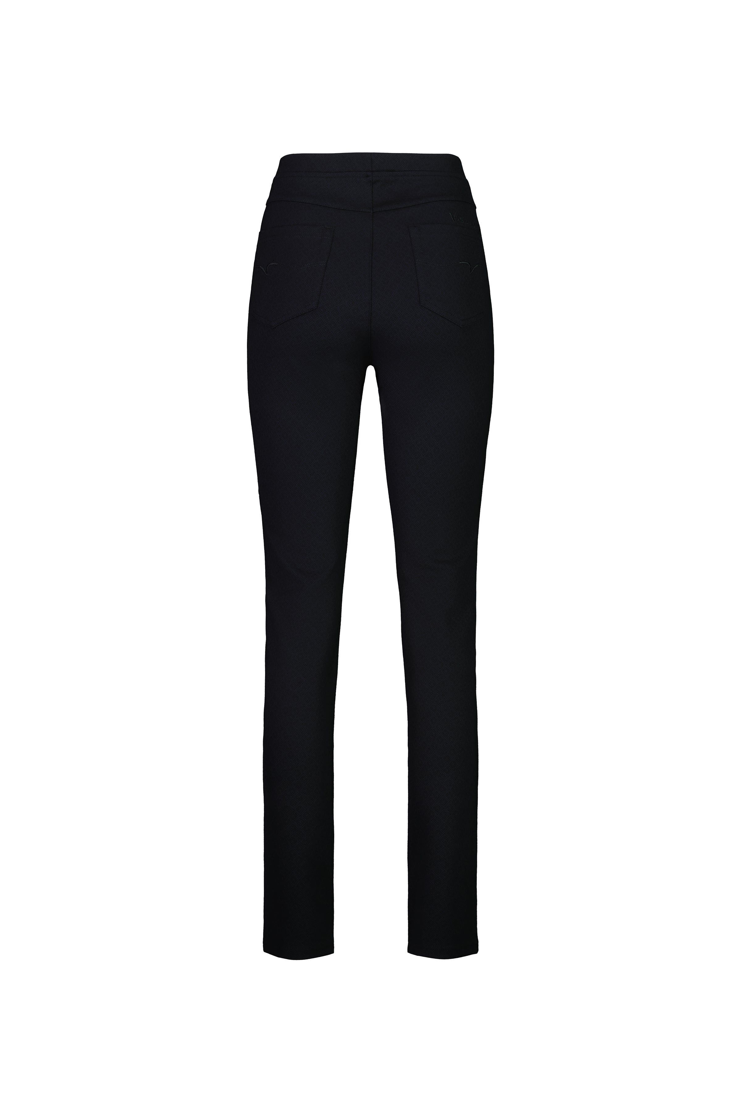 230 Vertex - Skinny Leg Full Length Printed Ponti Pull-On - Vassalli