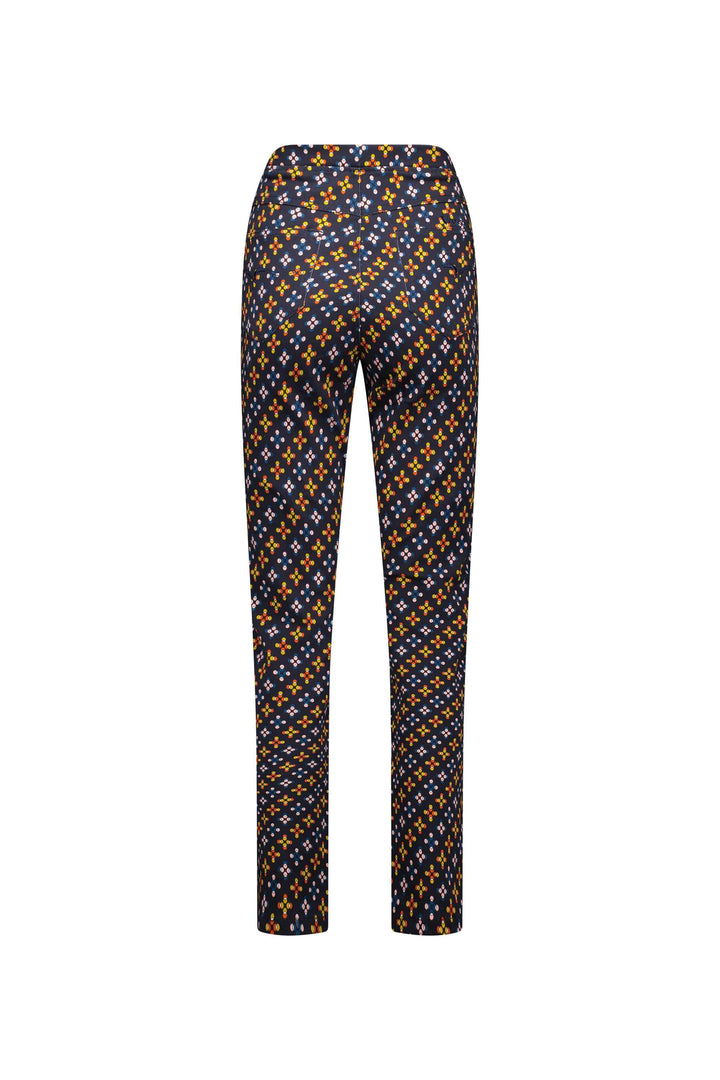 234A Stellar - Slim Leg Full Length Printed Pull-On - Vassalli