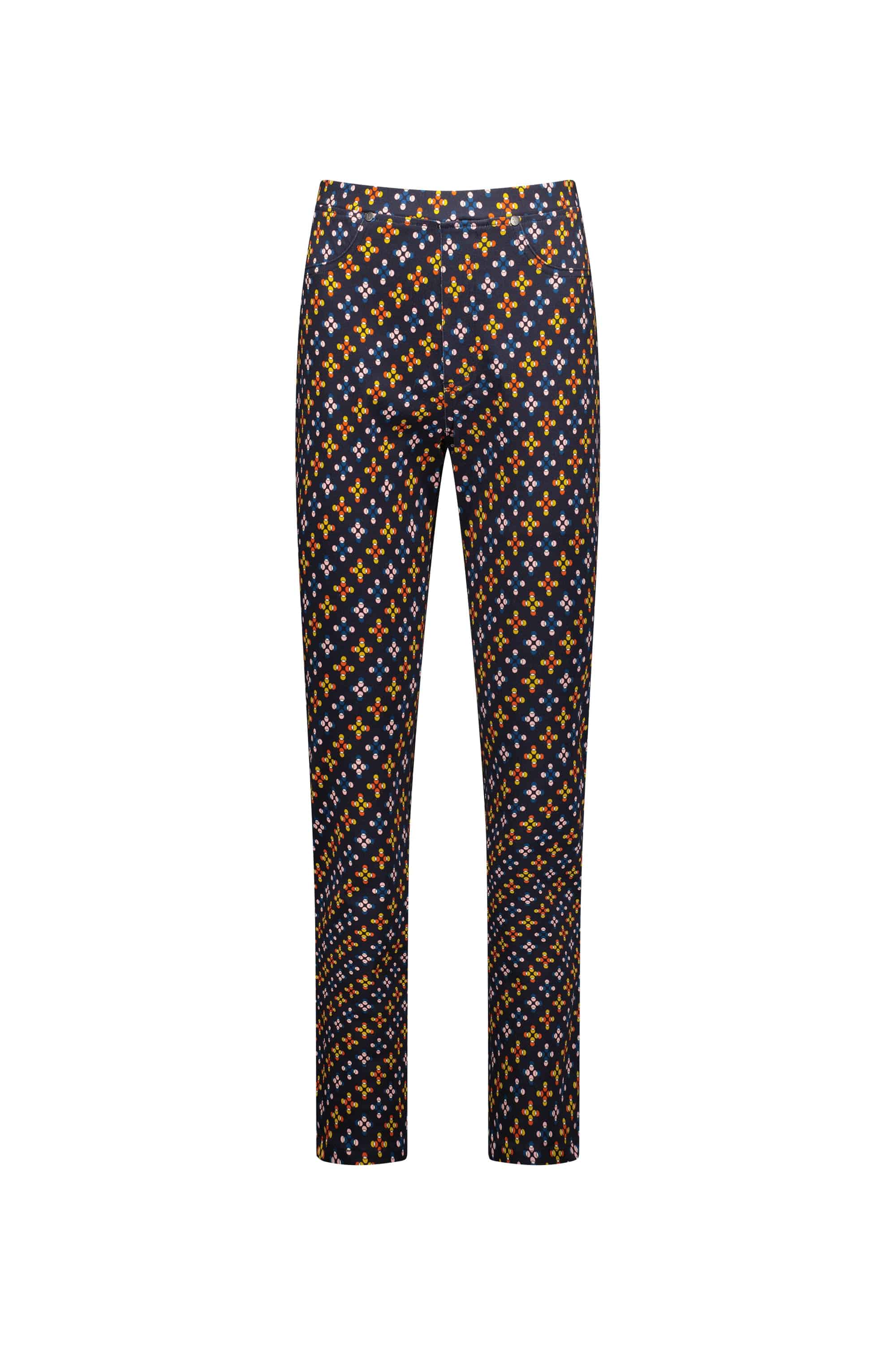 234A Stellar - Slim Leg Full Length Printed Pull-On - Vassalli
