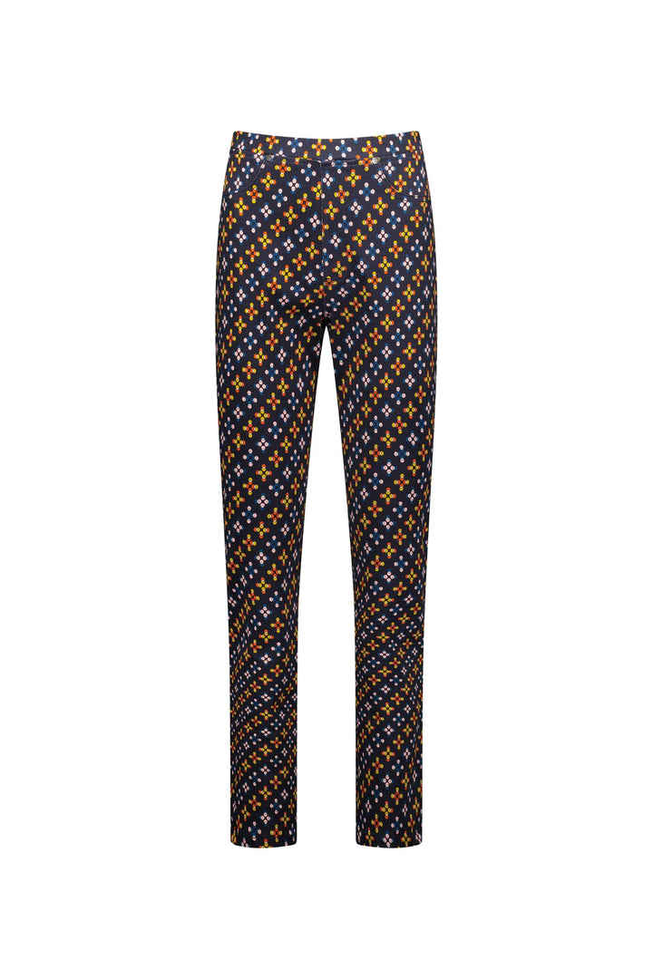 234A Stellar - Slim Leg Full Length Printed Pull-On - Vassalli