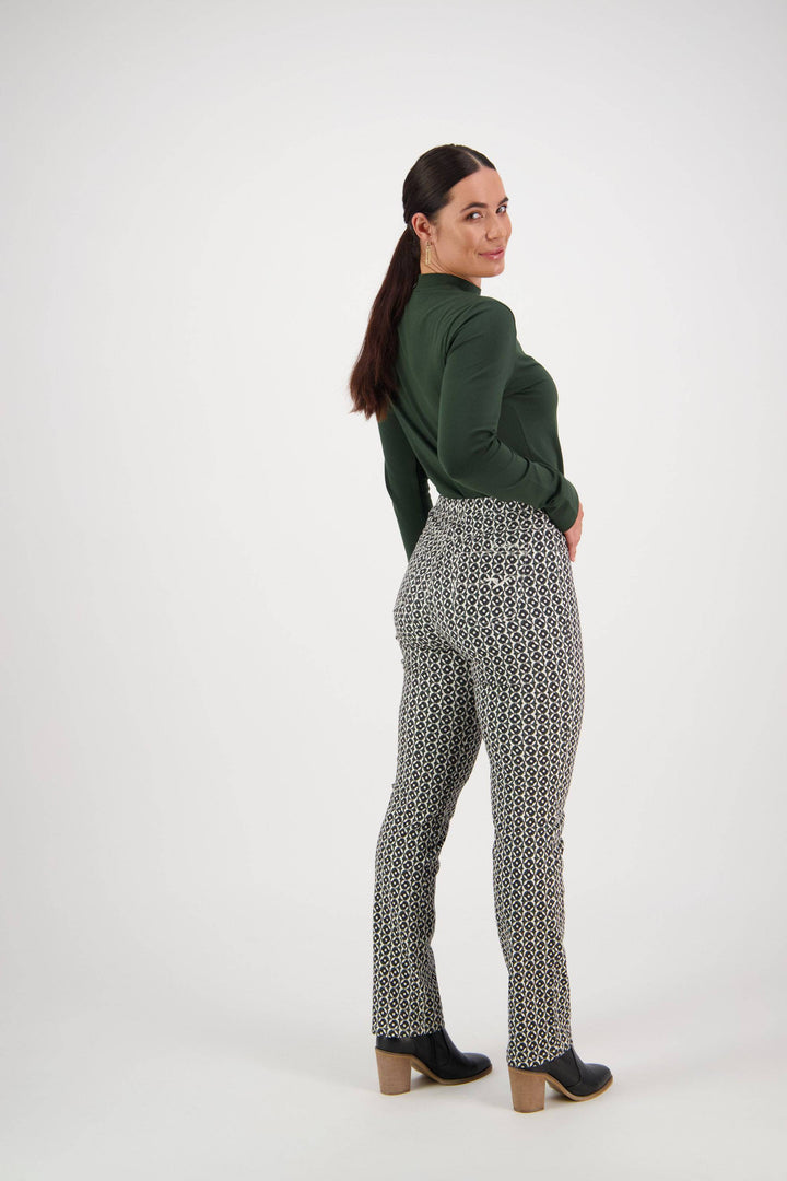 234A Vault - Slim Leg Full Length Printed Pull-On - Vassalli
