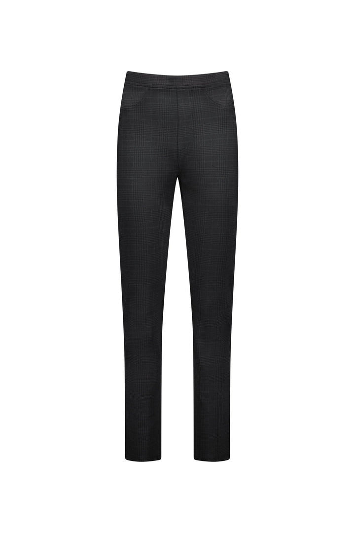 234 Albert - Slim Leg Full Length Printed Ponti Pull-On - Vassalli