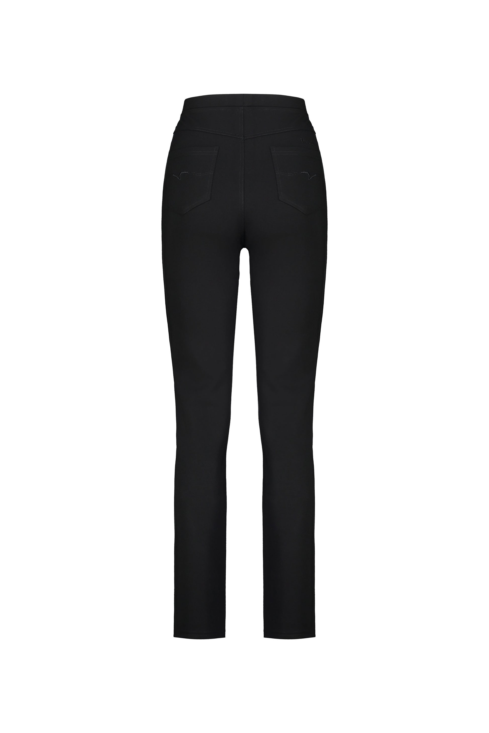 234 Black - Slim Leg Full Length Ponti Pull On - Vassalli
