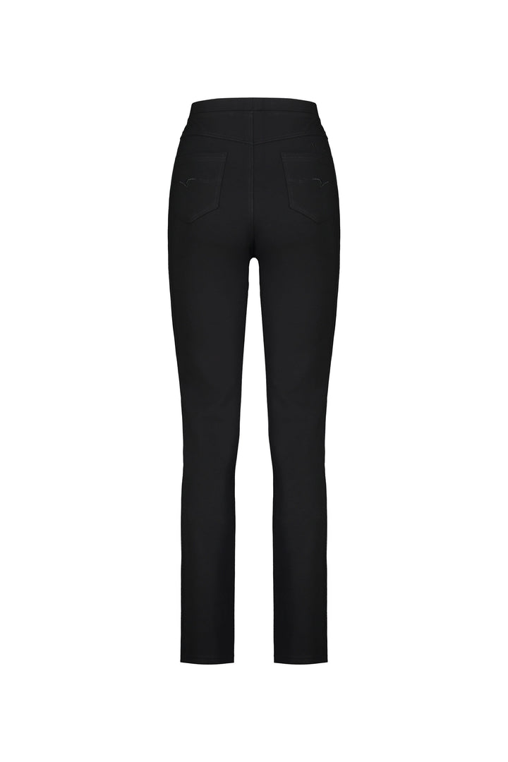 234 Black - Slim Leg Full Length Ponti Pull-On - Vassalli