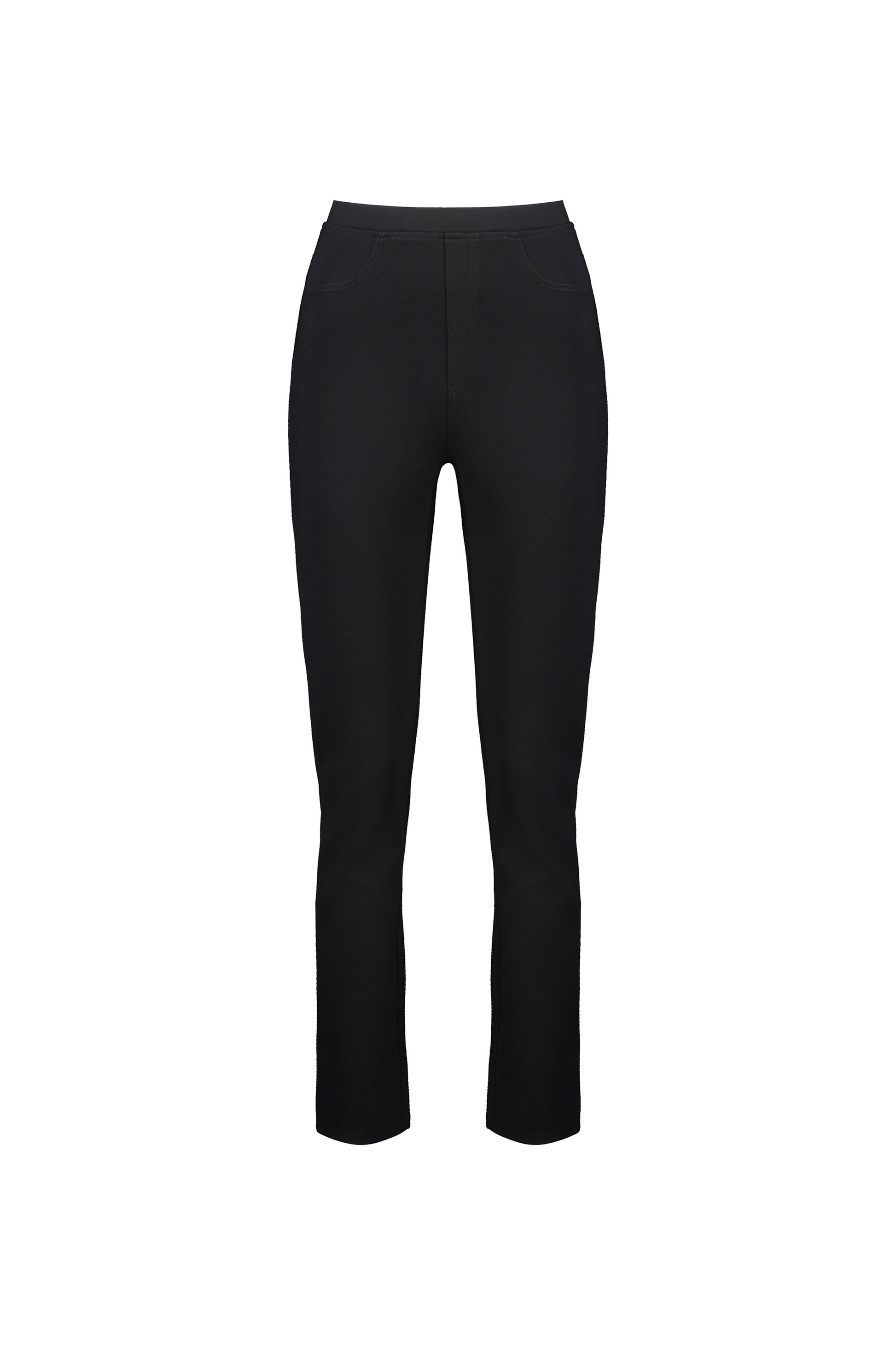 234 Black - Slim Leg Full Length Ponti Pull On - Vassalli