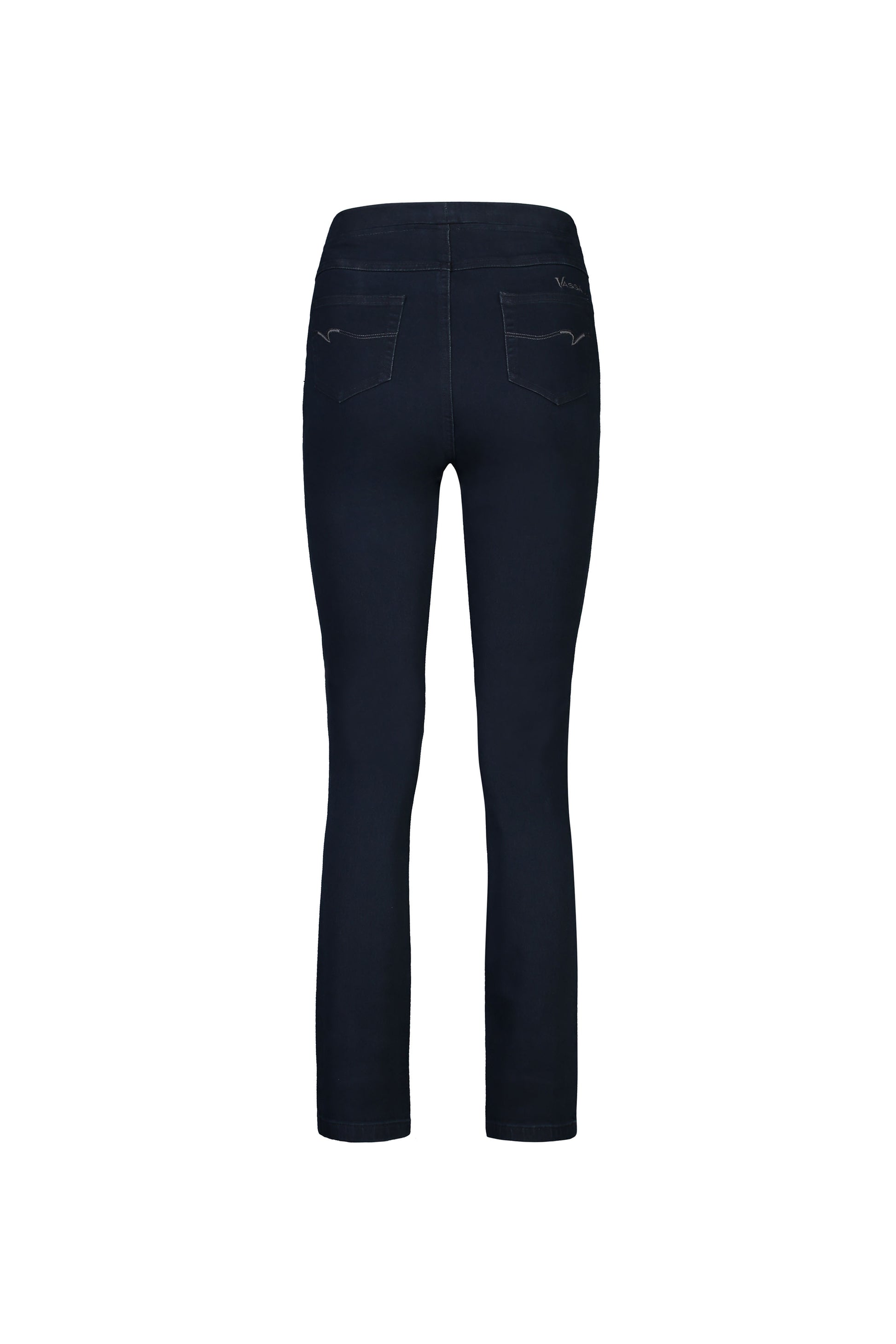 234DN Indigo Denim - Slim Leg Full Length Denim Pull On - Vassalli