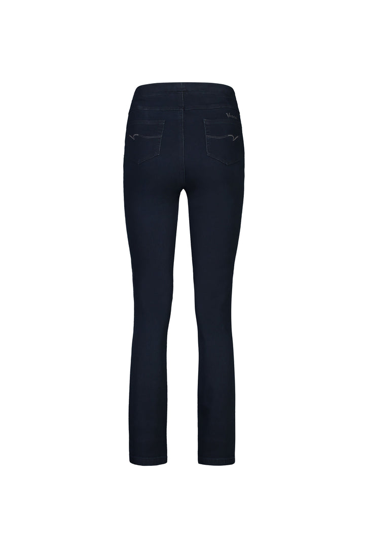 234DN Indigo Denim - Slim Leg Full Length Denim Pull-On - Vassalli