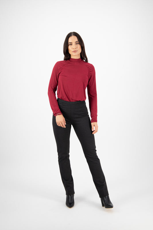 234 Echo - Slim Leg Full Length Printed Ponti Pull On - Vassalli