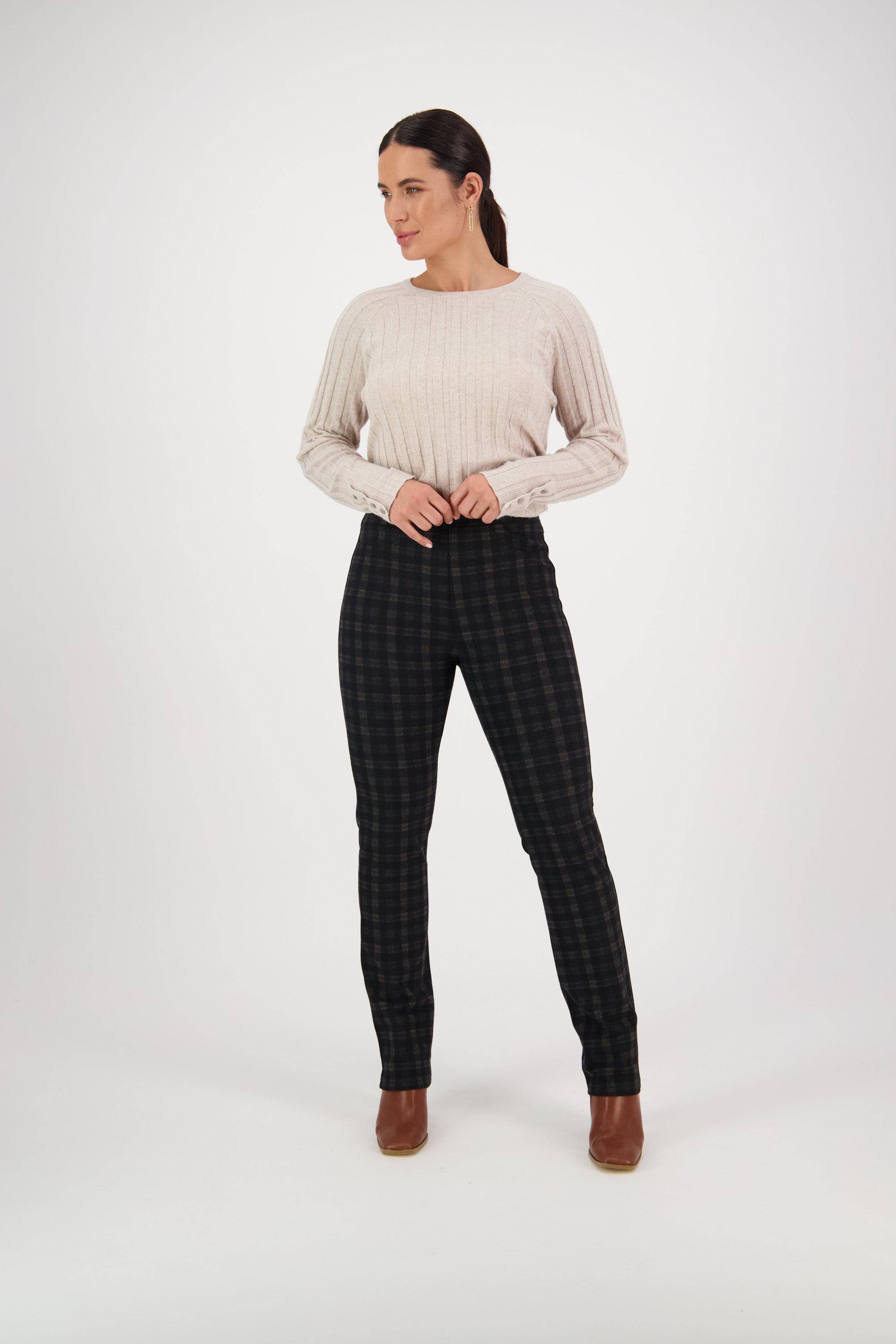 234 Halifax - Slim Leg Full Length Ponti Pull-On - Vassalli