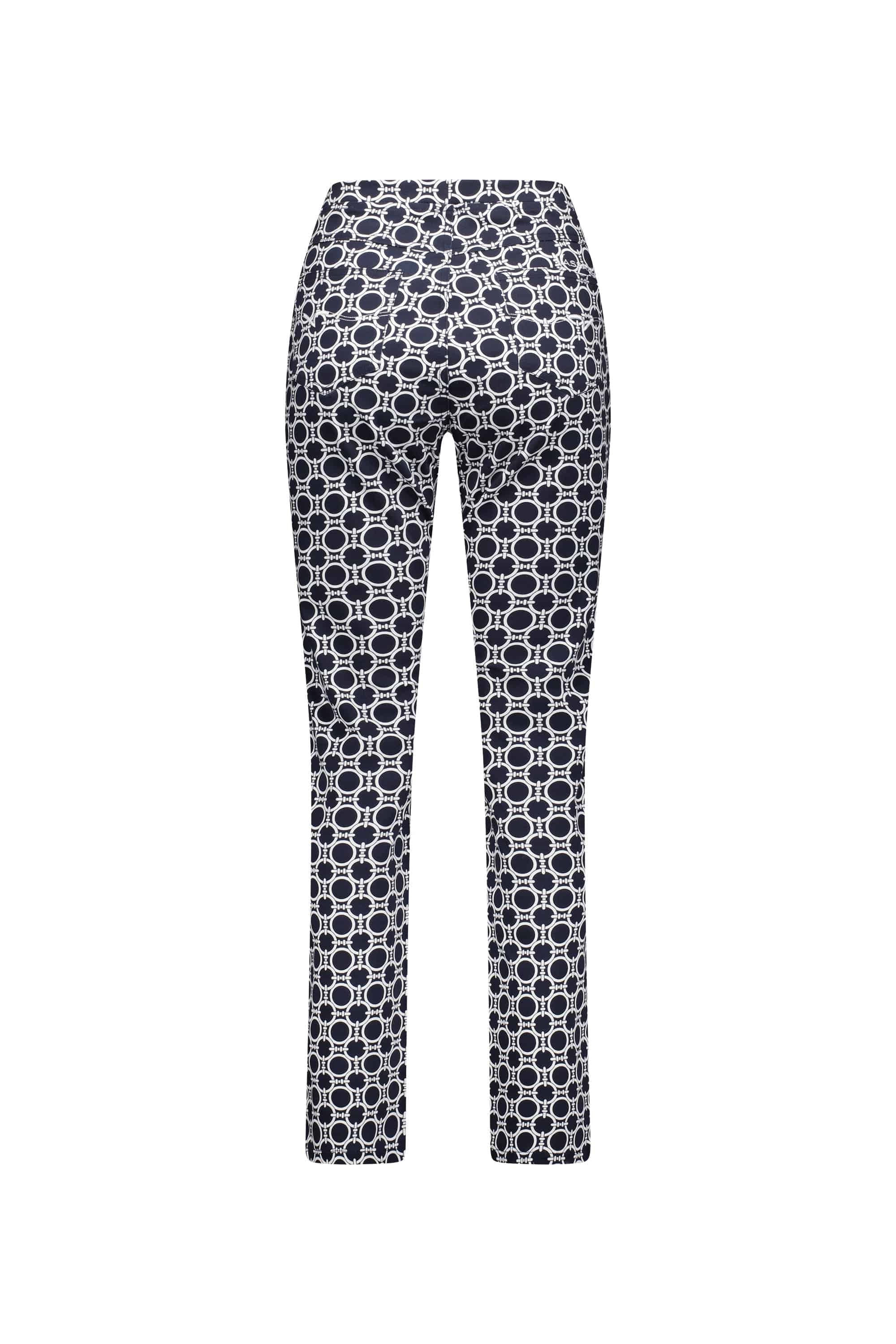 234LW Arlo - Printed Slim Leg Full Length Lightweight Pull-On - Vassalli