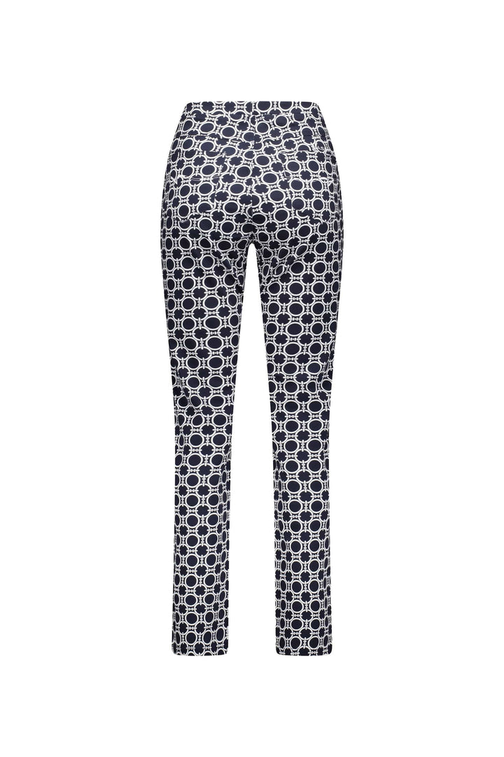 234LW Arlo - Printed Slim Leg Full Length Lightweight Pull-On - Vassalli