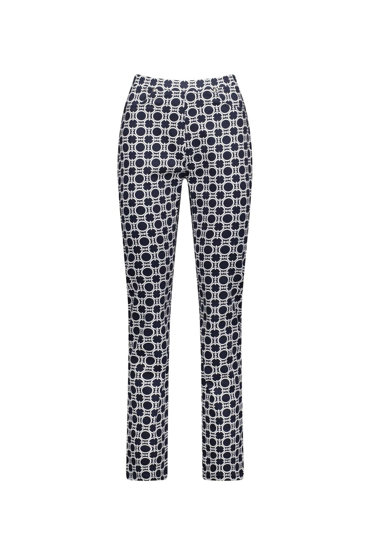 234LW Arlo - Printed Slim Leg Full Length Lightweight Pull-On - Vassalli