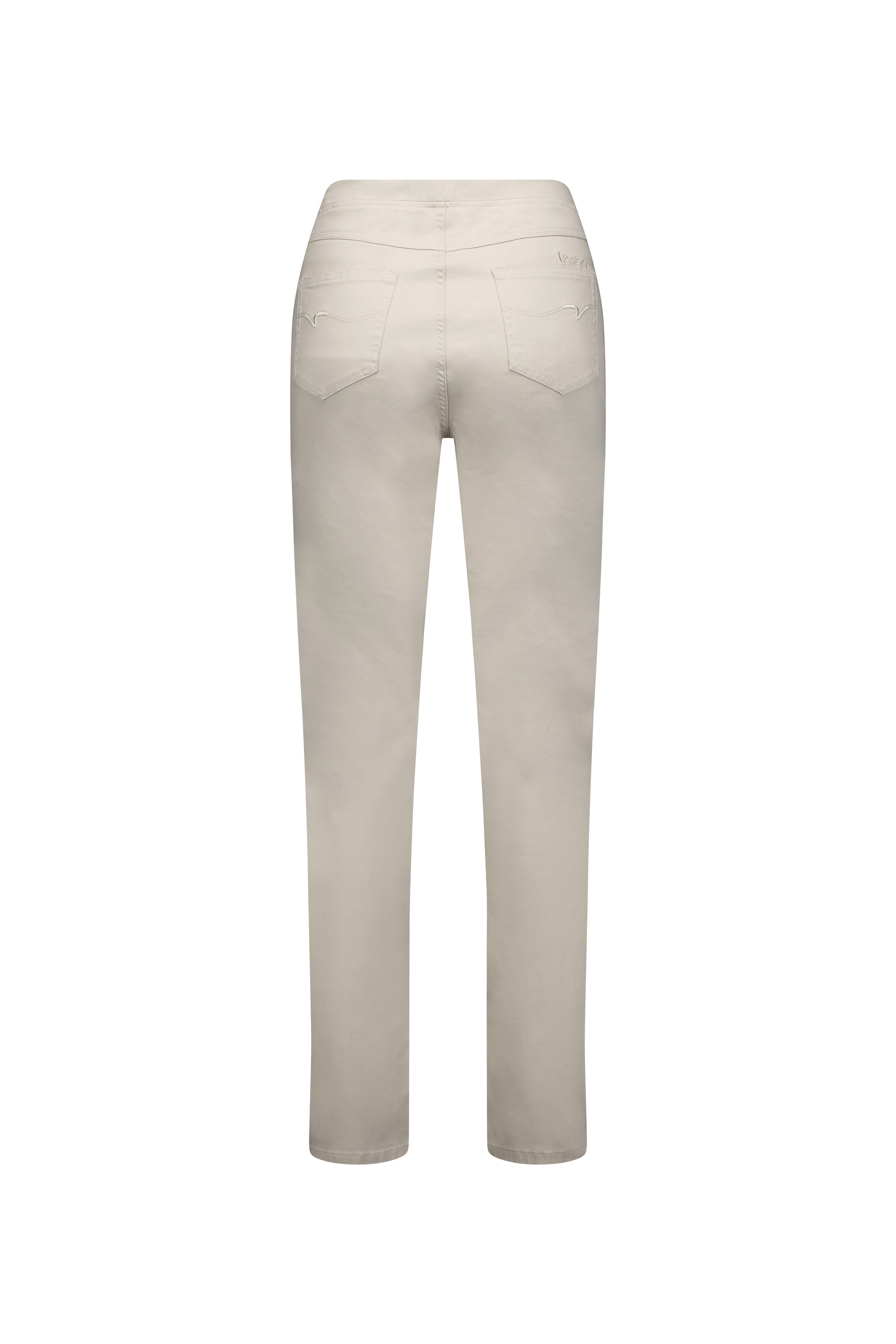 234LW Pumice - Plain Slim Leg Full Length Lightweight Pull-On - Vassalli