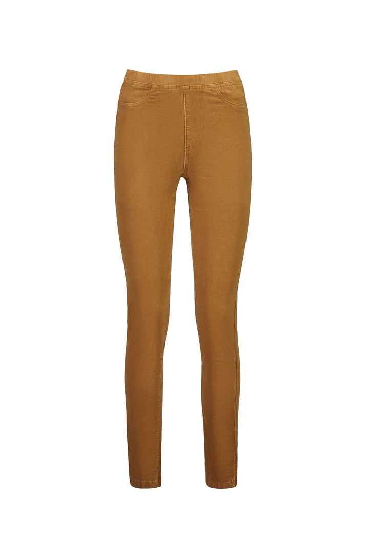 234M Copper - Slim Leg Full Length Pinwale Cord Pull-On - Vassalli