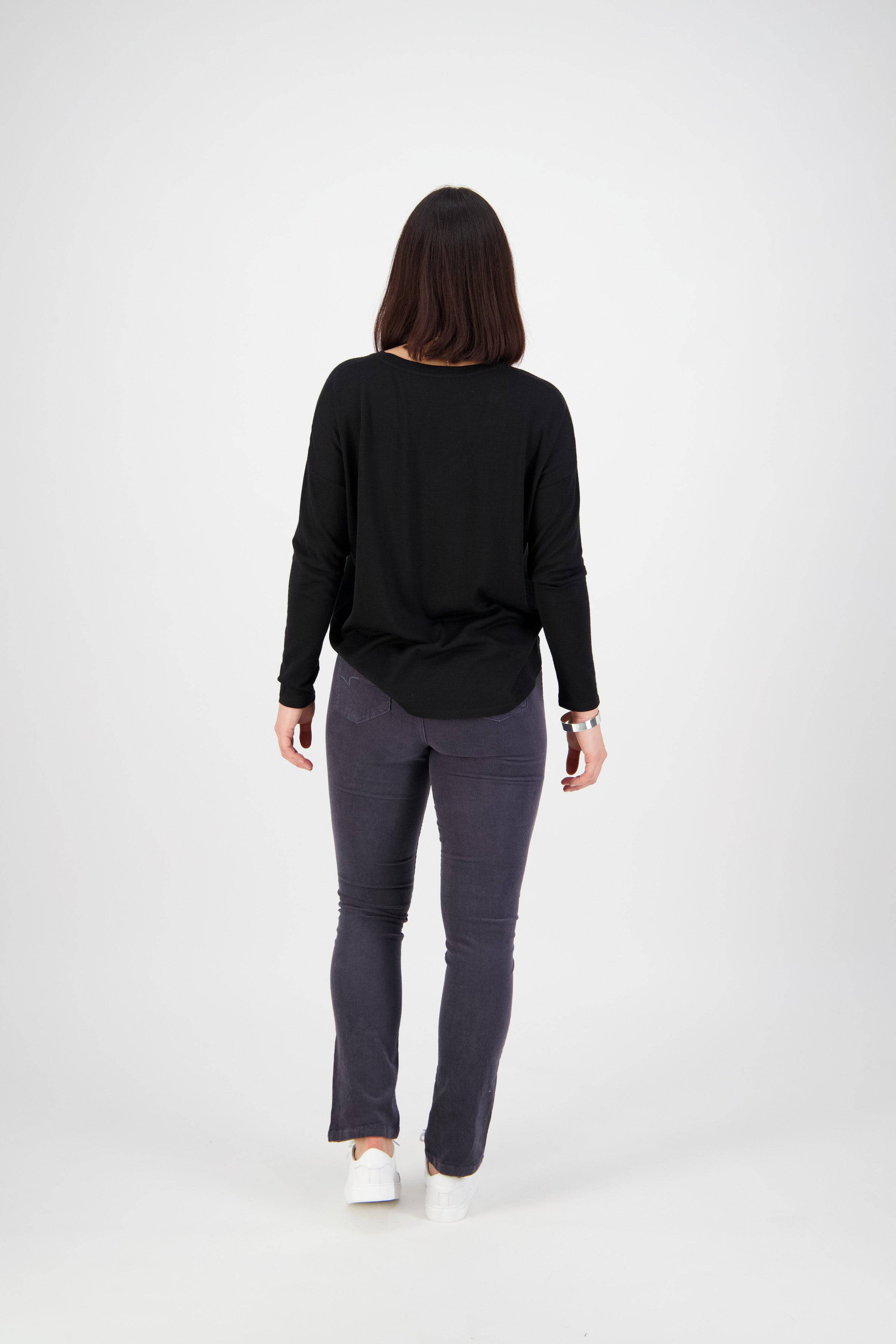 234M Graphite - Slim Leg Full Length Cord Pull-On - Vassalli