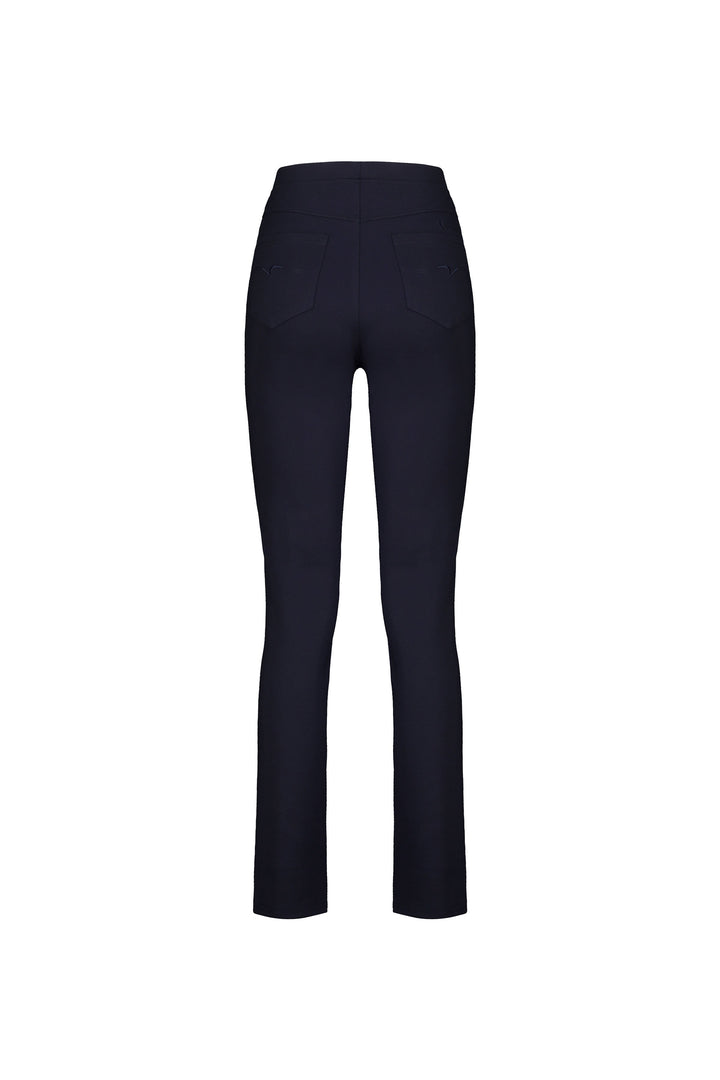 234 Navy - Slim Leg Full Length Ponti Pull-On - Vassalli