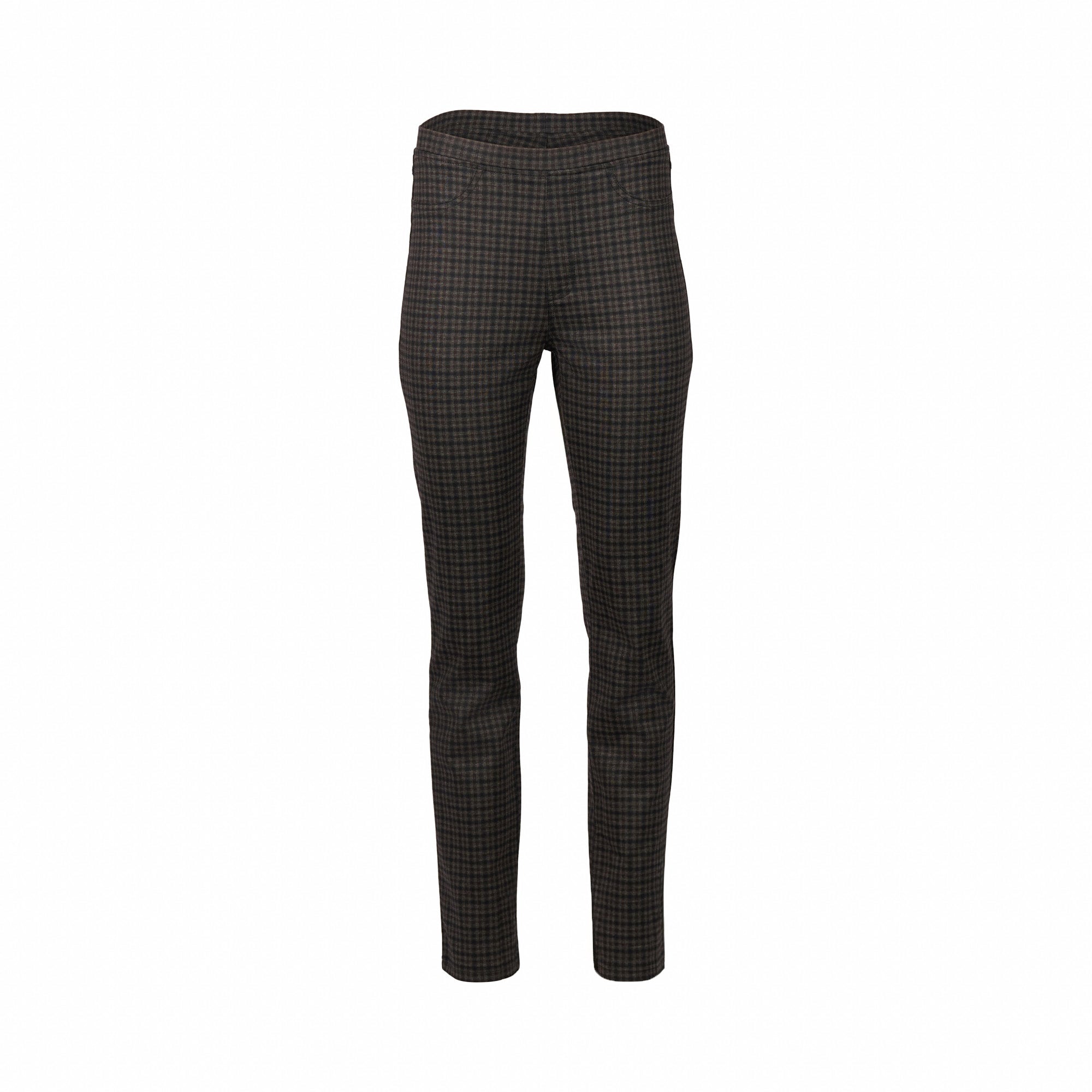 234 Vincent - Slim Leg Full Length Printed Ponti Pull-On - Vassalli