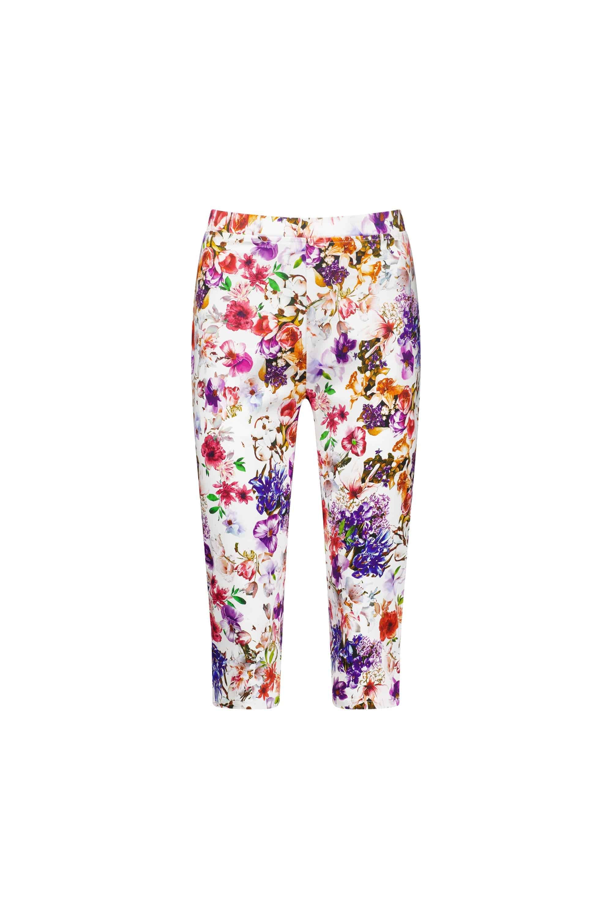 261LW Burst - Printed Skinny Leg 3/4 Length Lightweight Pull-On - Vassalli